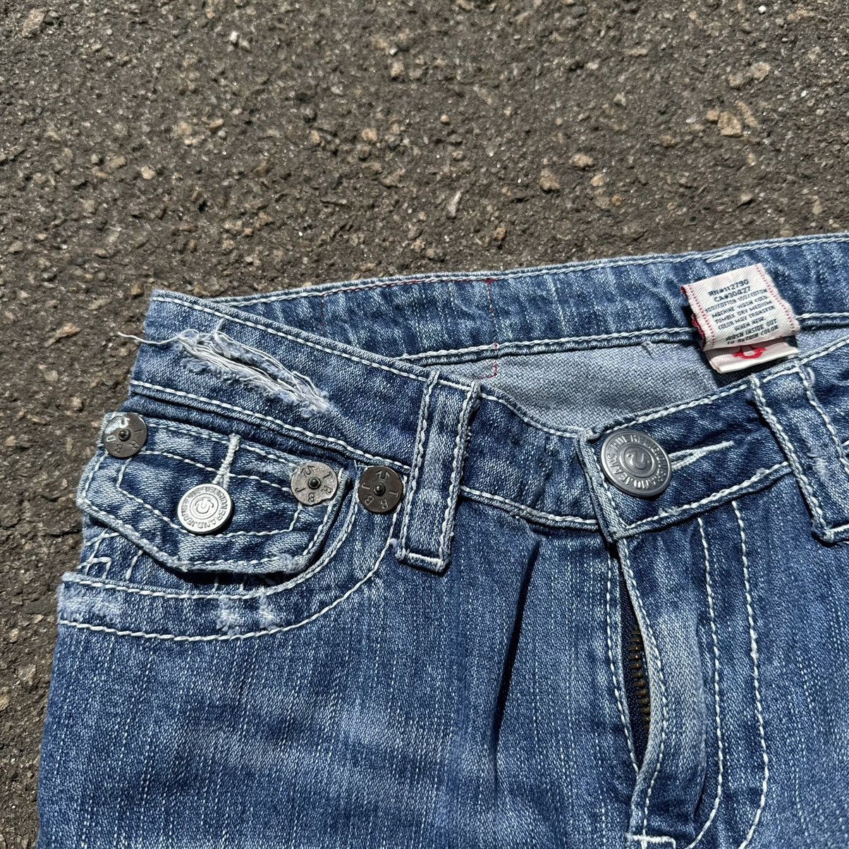 True Religion vintage 90s true religion distressed skirt jeans pants Size 28" / US 6 / IT 42 - 10 Thumbnail