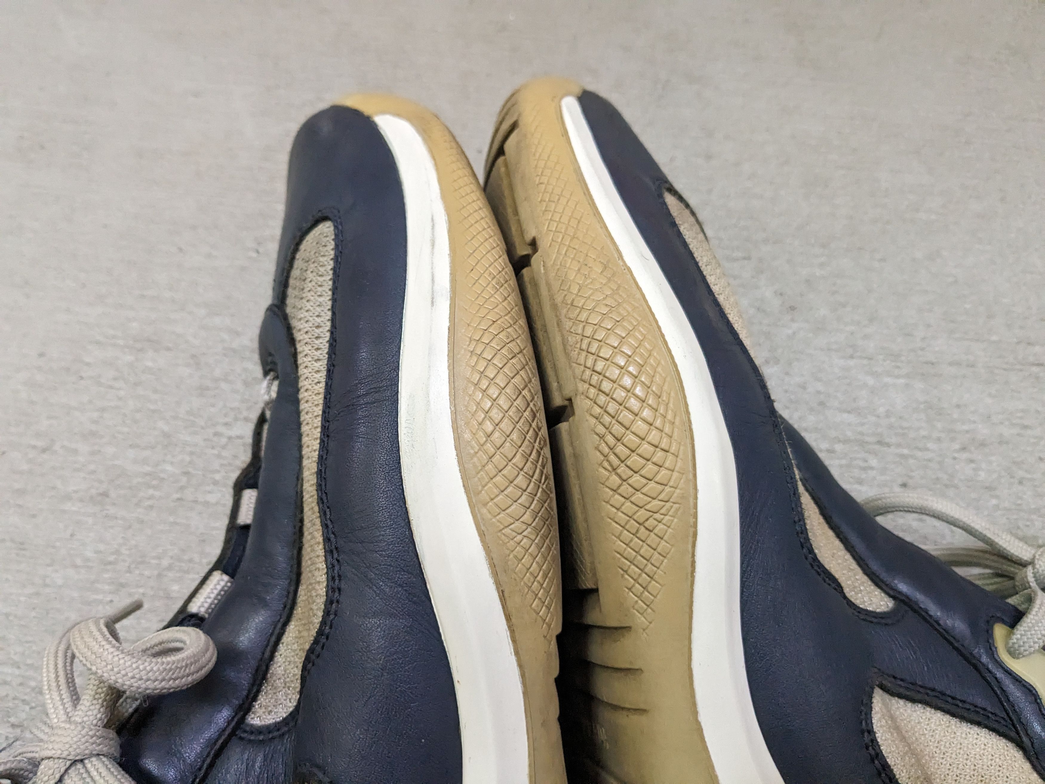 Prada Prada America's Cup Sneakers Navy Blue High 9.5 Leather Size US 9.5 / EU 42-43 - 4 Thumbnail