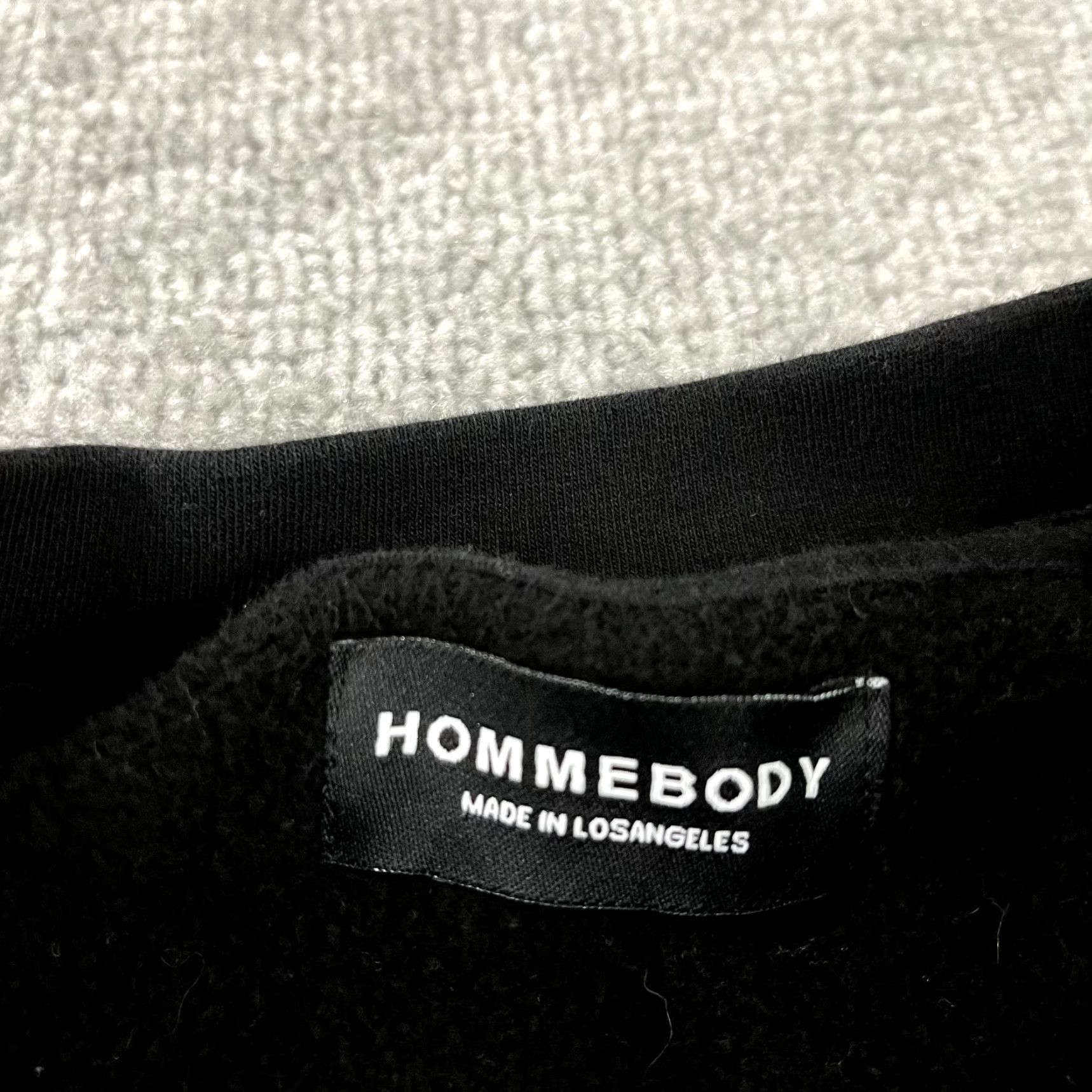 Vintage VINTAGE HOMMEBODY Sweatshirt Men Large/XL Extra Large Black Pullover Crewneck Graphic Print Casual Made in USA Size US XL / EU 56 / 4 - 3 Thumbnail