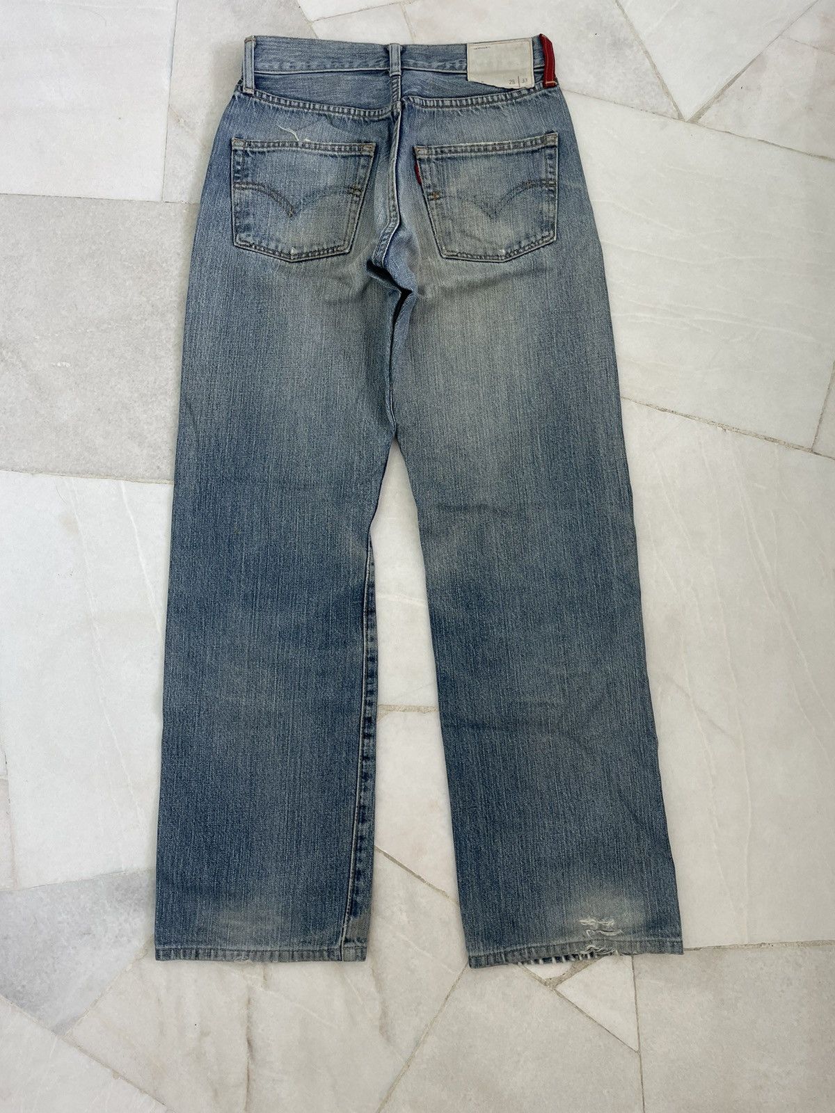 Levi's × Vintage Vintage Levis 510 Rusty Blue Washed Jeans Size US 28 / EU 44 - 2 Thumbnail