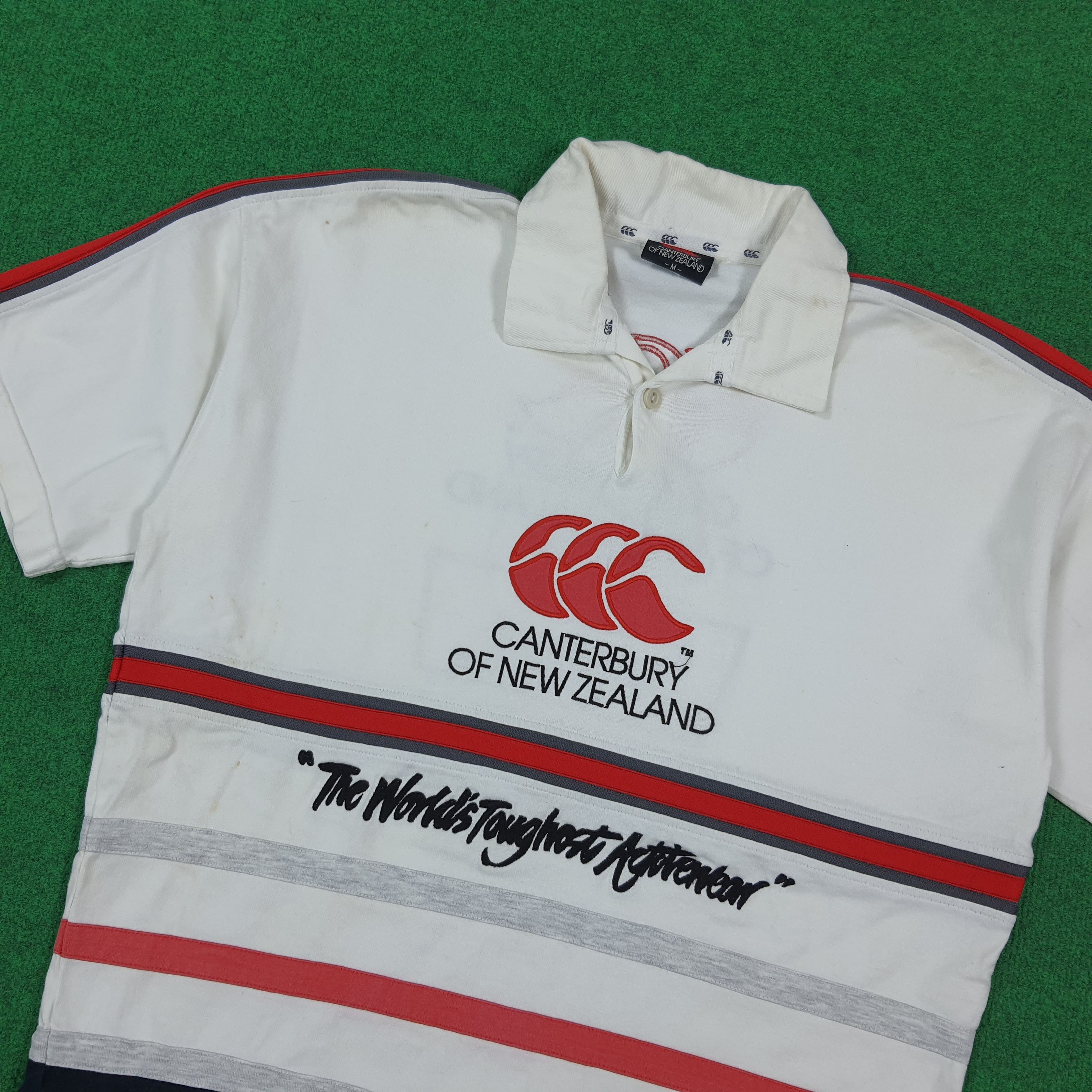Canterbury of New Zealand Vintage Canterbury of New Zealand Rugby Polo Shirt E1N30 Size US M / EU 48-50 / 2 - 2 Thumbnail