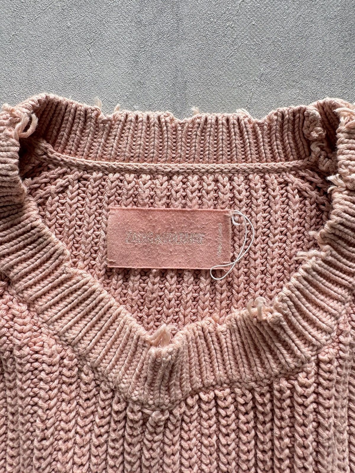 Designer × Zadig & Voltaire ZADIG VOLTAIRE Sweater KARY COW Cotton/wool Oversized Size S Size S / US 4 / IT 40 - 3 Thumbnail