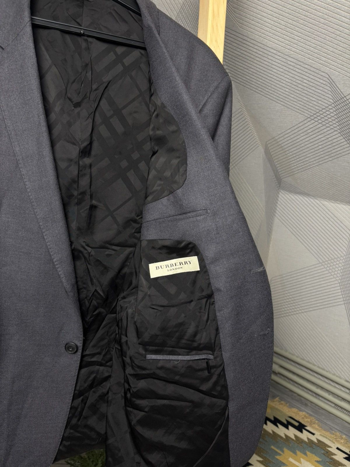 Burberry Burberry London Wool Two Button Blazer Made in Italy Size 46S - 7 Thumbnail