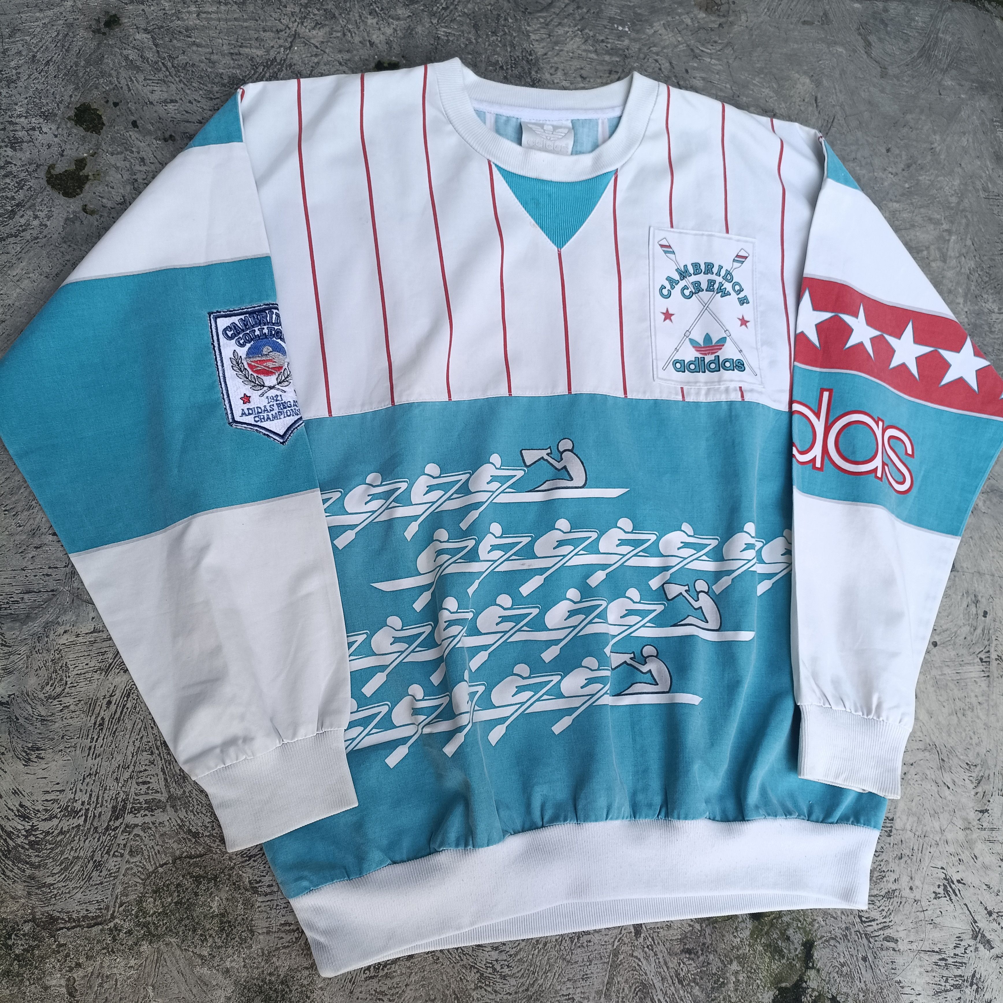 Adidas 80s Adidas Cambridge Sailing Crew Sweatshirt Size US M / EU 48-50 / 2 - 5 Thumbnail