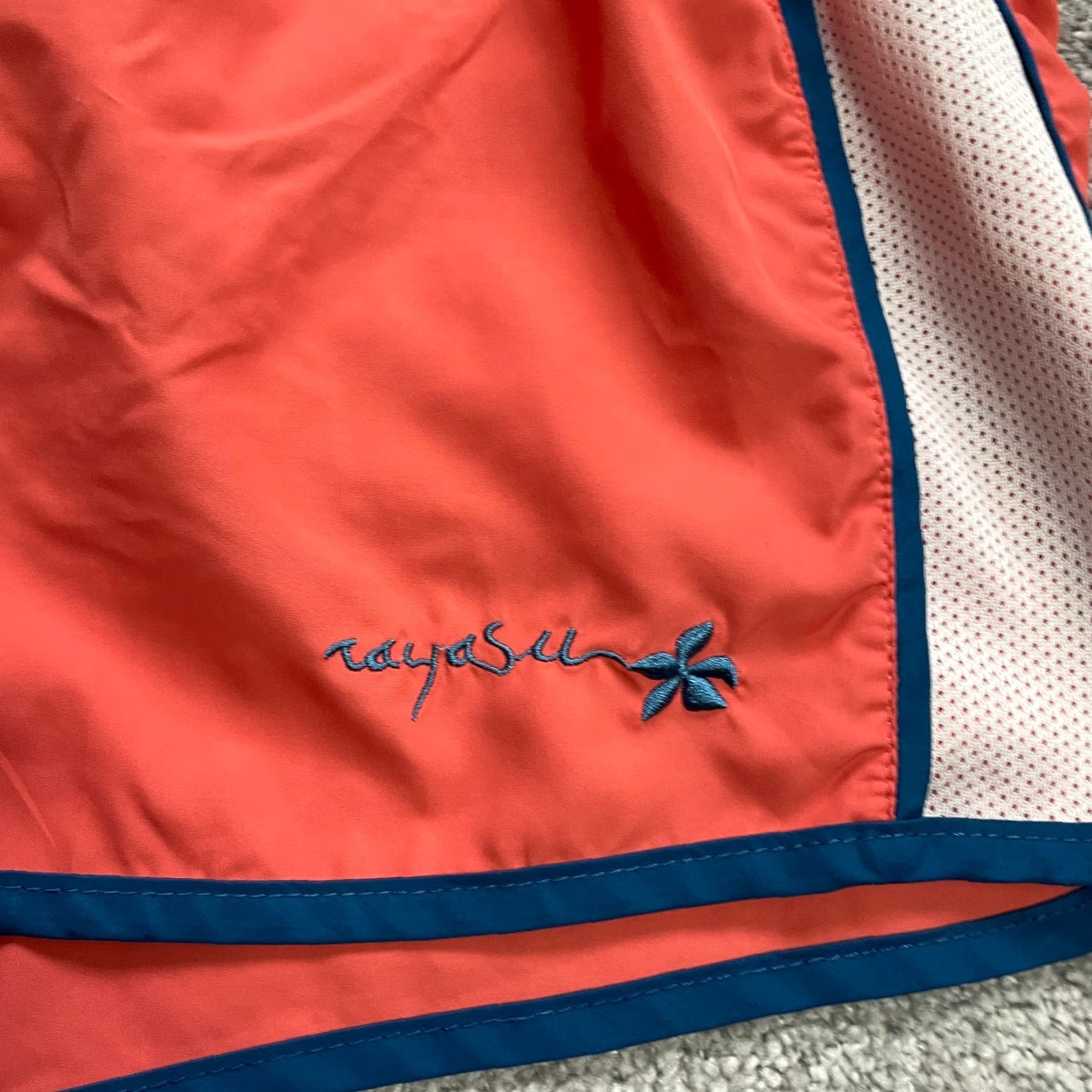 Vintage Raya Sun Orange Active Shorts Women L 28 in Drawstring Lined 4 in Inseam Athletic Running Size 36" / US 14 / IT 50 - 3 Thumbnail