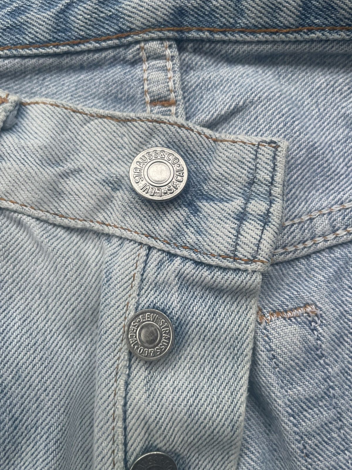Levi's × Vintage Vintage 1991 Levis 501XX e Faded Distressed Size US 30 / EU 46 - 23 Thumbnail