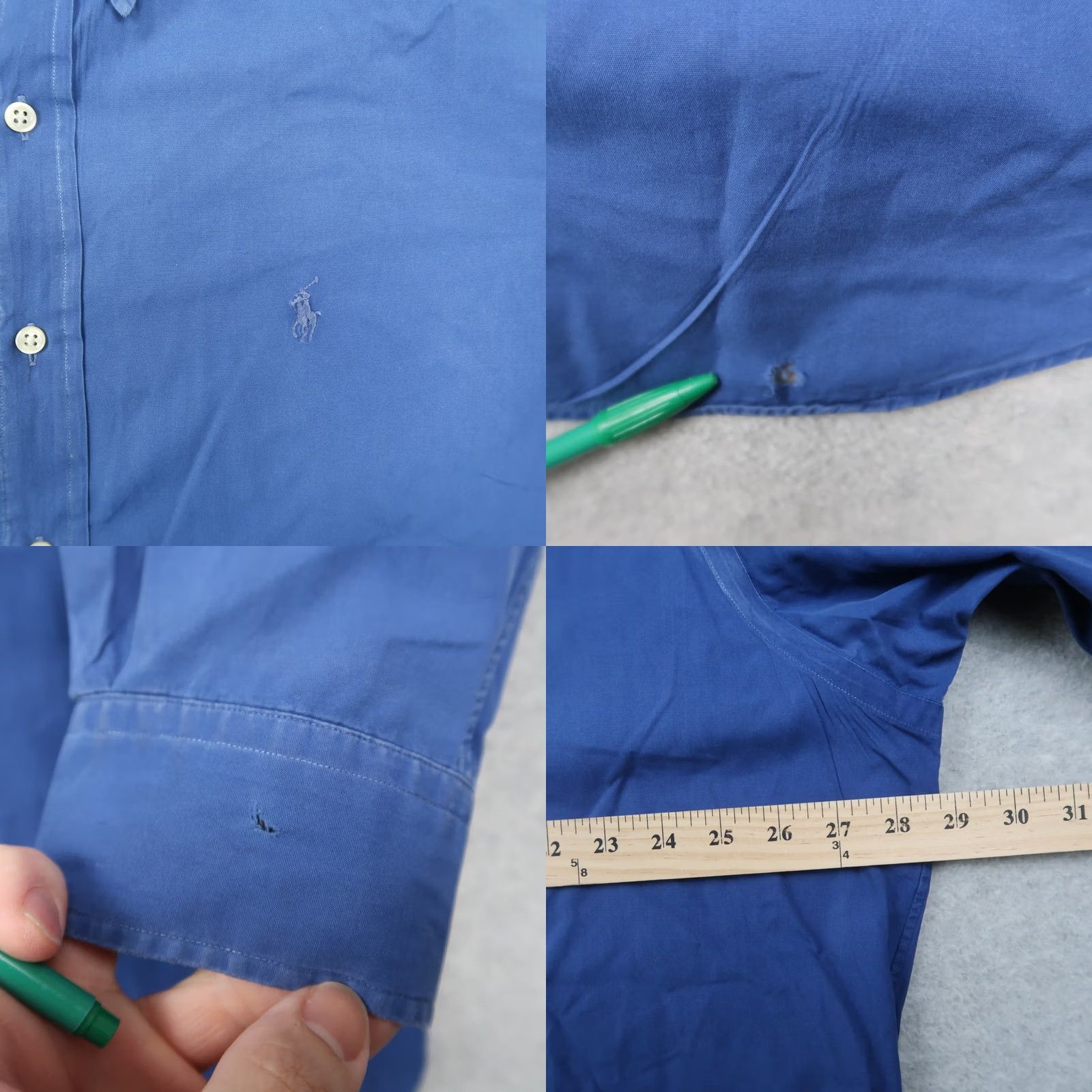 Polo Ralph Lauren VINTAGE Polo Ralph Lauren Blake Shirt Mens XL Blue Button-Down Logo Shirt Size US XL / EU 56 / 4 - 8 Thumbnail