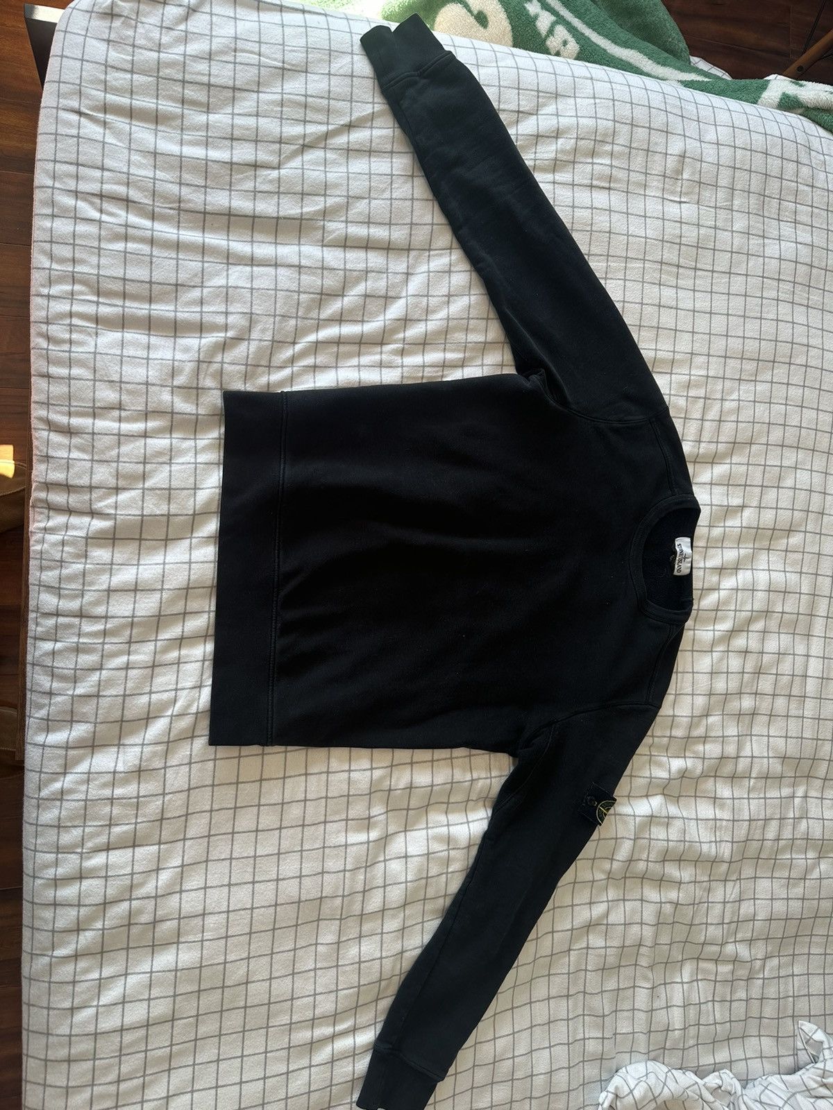 image of Stone Island Crewneck Black, Men's (Size Small)