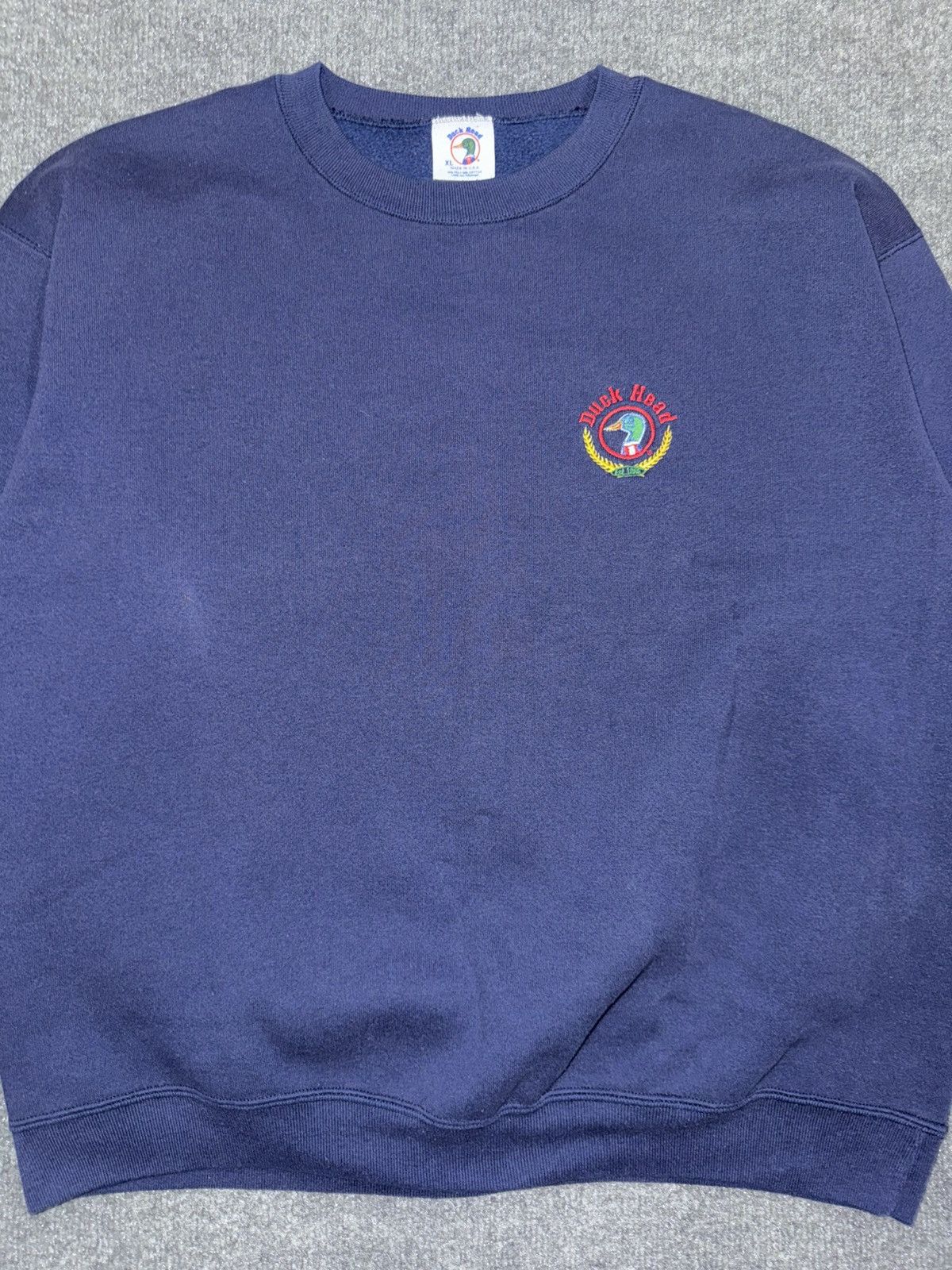 Duck Head Vintage 90s Duck Head Embroidered Logo Crewneck Sweatshirt Size US XL / EU 56 / 4 - 2 Thumbnail