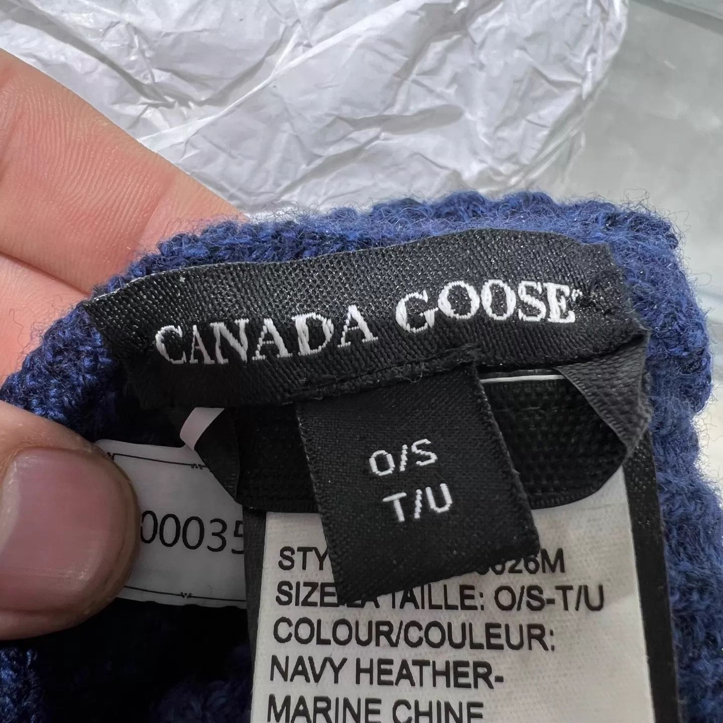 Canada Goose Canada Goose blue wool beanie new XI5000353 Size ONE SIZE - 4 Thumbnail