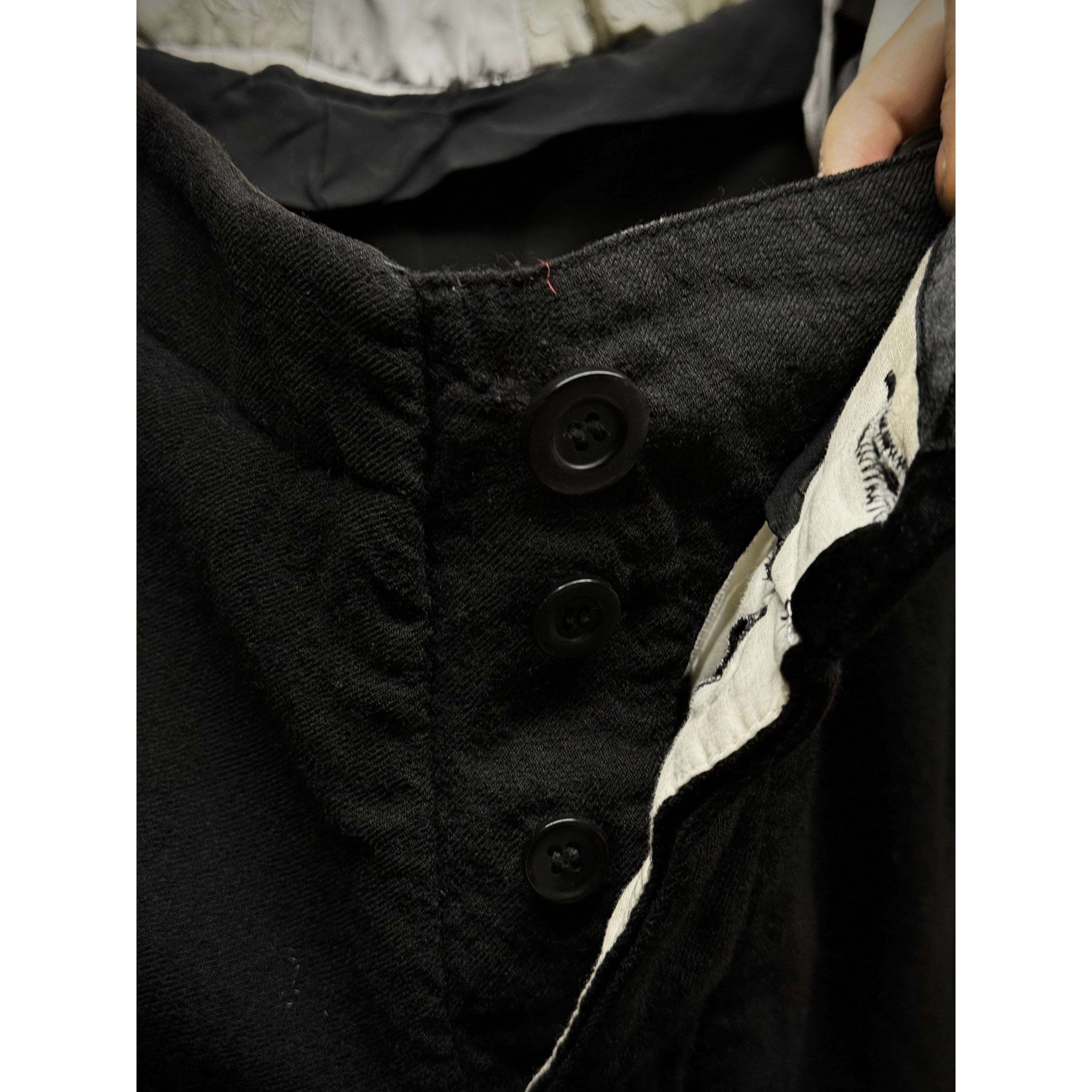 Rick Owens Rick Owens AW08 STAG Bias Cut Frayed Hem Flare Wool Trousers Size US 34 / EU 50 - 5 Thumbnail