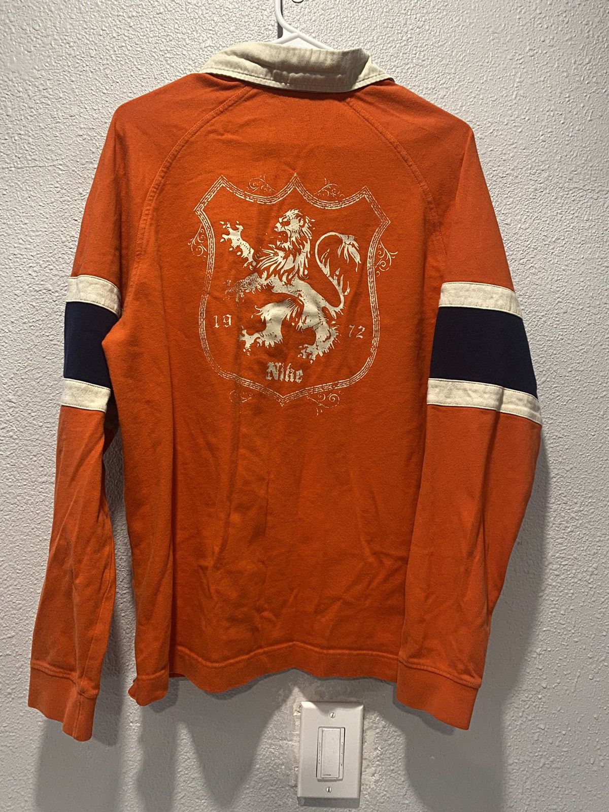 Nike Vintage Nike Rugby Long Sleeve Shirt Medium Size US M / EU 48-50 / 2 - 2 Thumbnail