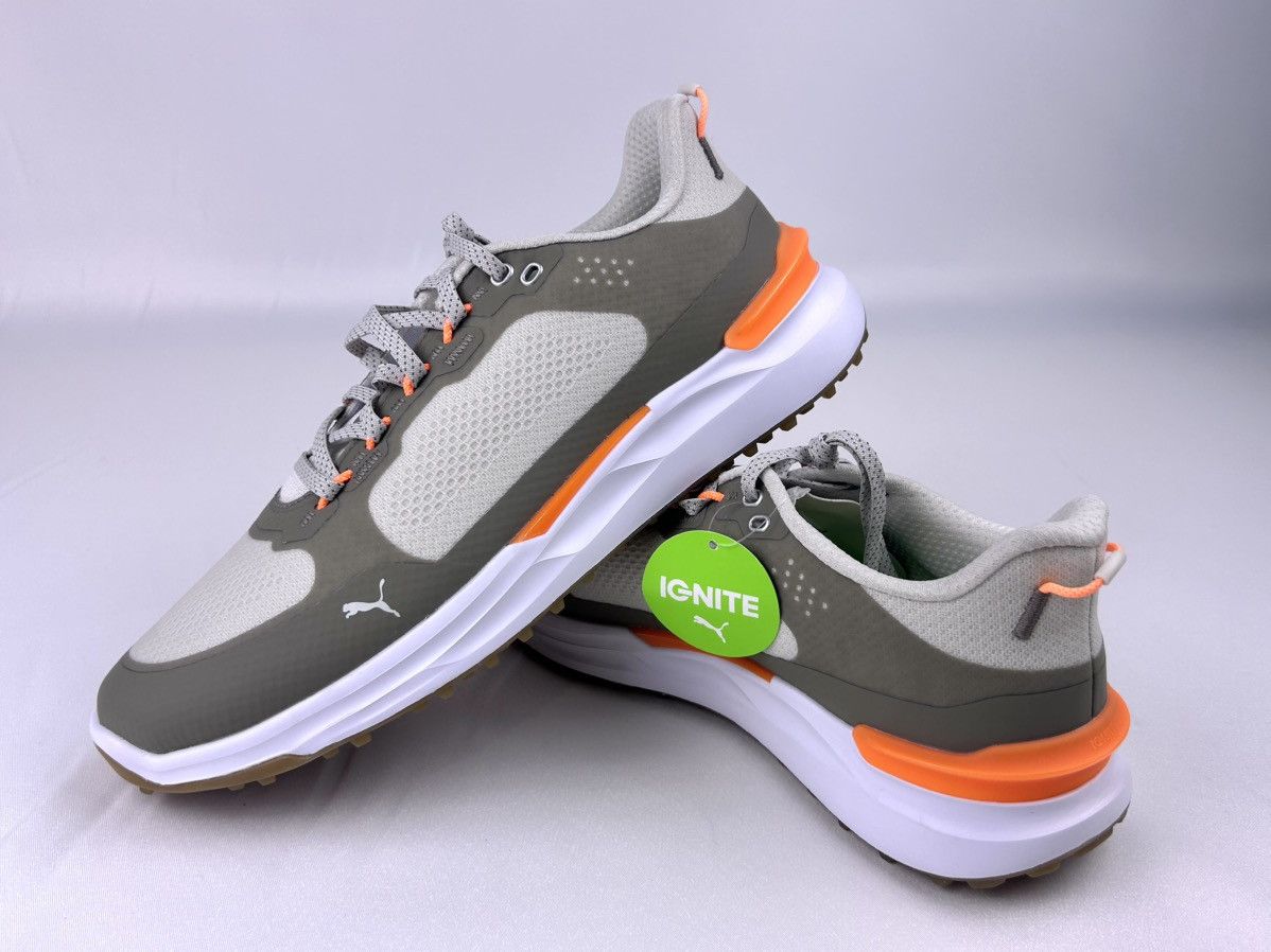 Puma Puma Ignite Elevate X Golf Sneakers Grey Orange Men 11 New Size US 11 / EU 44 - 11 Thumbnail