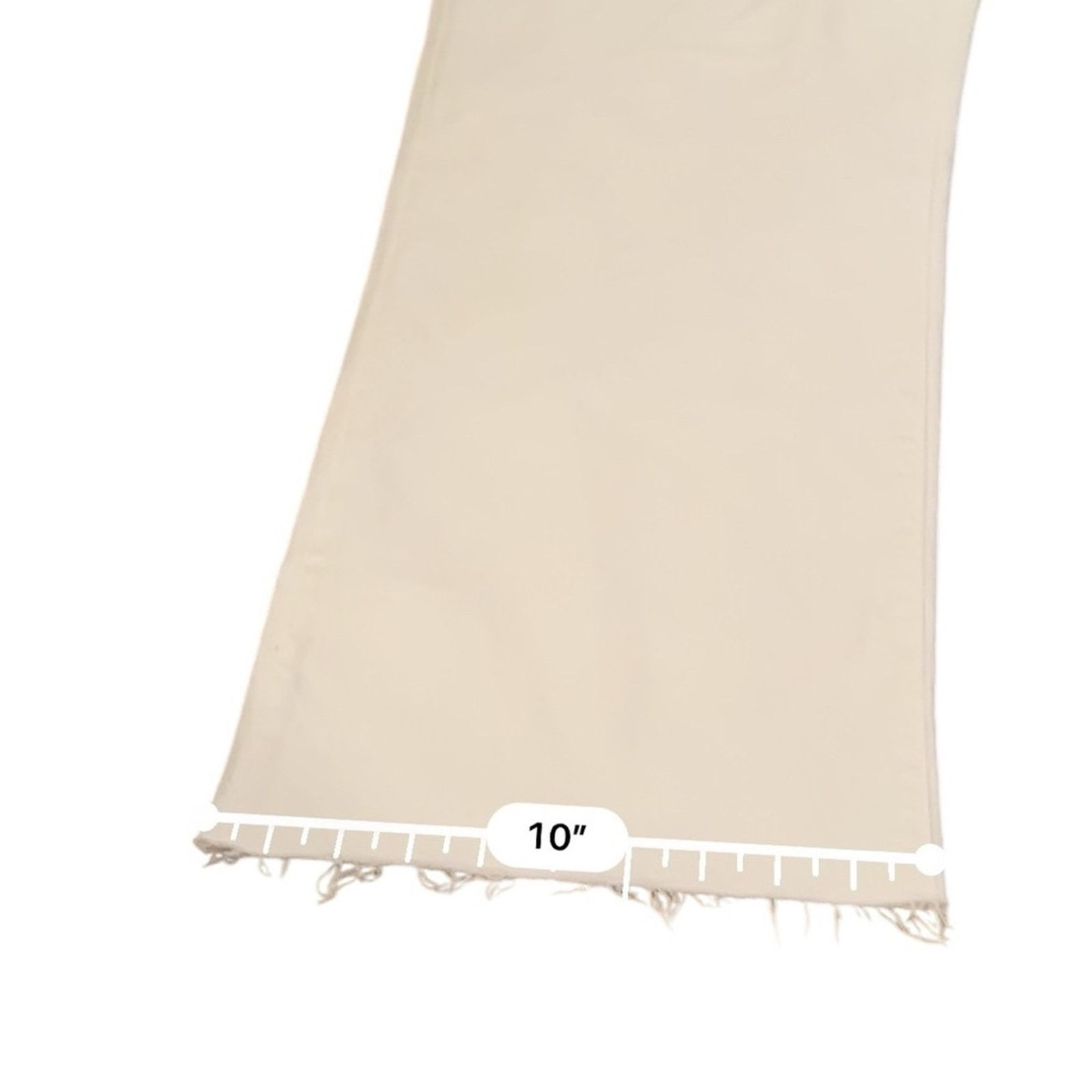 J.Crew J. Crew Slim Wide-Leg High Rise Raw Hem Jeans in White Wash Size 32" / US 10 / IT 46 - 14 Thumbnail
