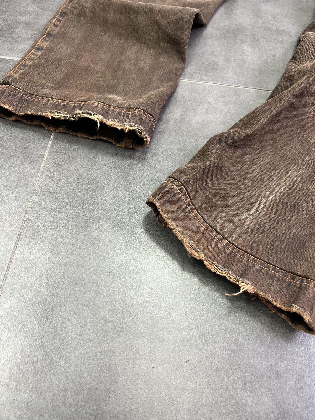 Dolce & Gabbana × Vintage Dolce Gabbana sashiko distressed avant Garde y2k dg jeans Size 30" / US 8 / IT 44 - 5 Thumbnail