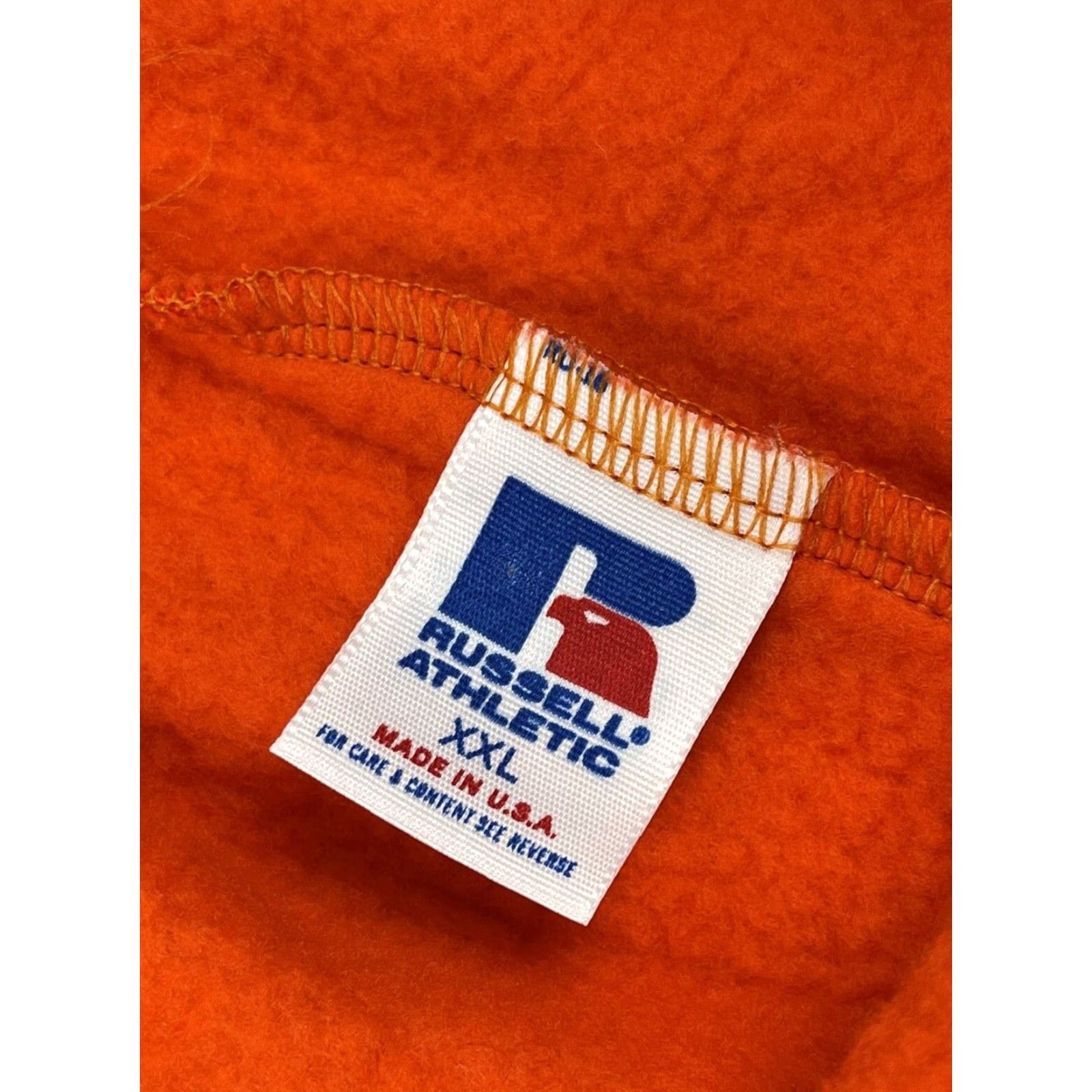 Russell Athletic Vintage Russell Athletic Sweatpants XXL Orange 90s Made In USA Size US 39 - 2 Thumbnail