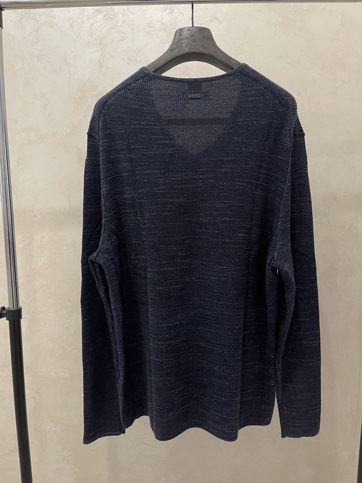Hugo Boss Thin longsleeve sweater hugo boss blue jumper Size US XXL / EU 58 / 5 - 3 Thumbnail