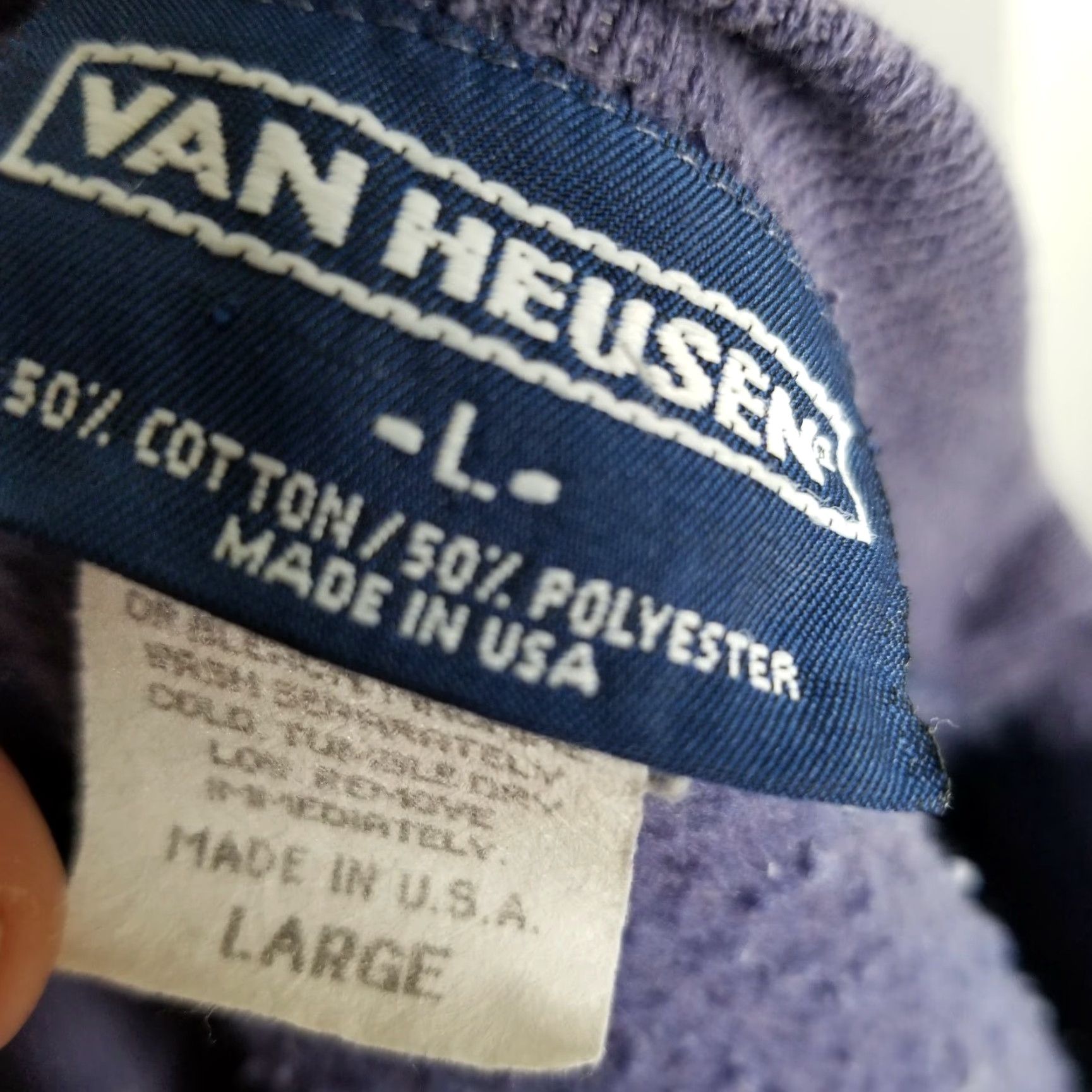 Van Heusen VINTAGE Van Heusen Mens L Golf Sweatshirt Crewneck Sportsman Blue 90s USA Pullover Shirt Men L blue 90s golf Size US L / EU 52-54 / 3 - 4 Thumbnail