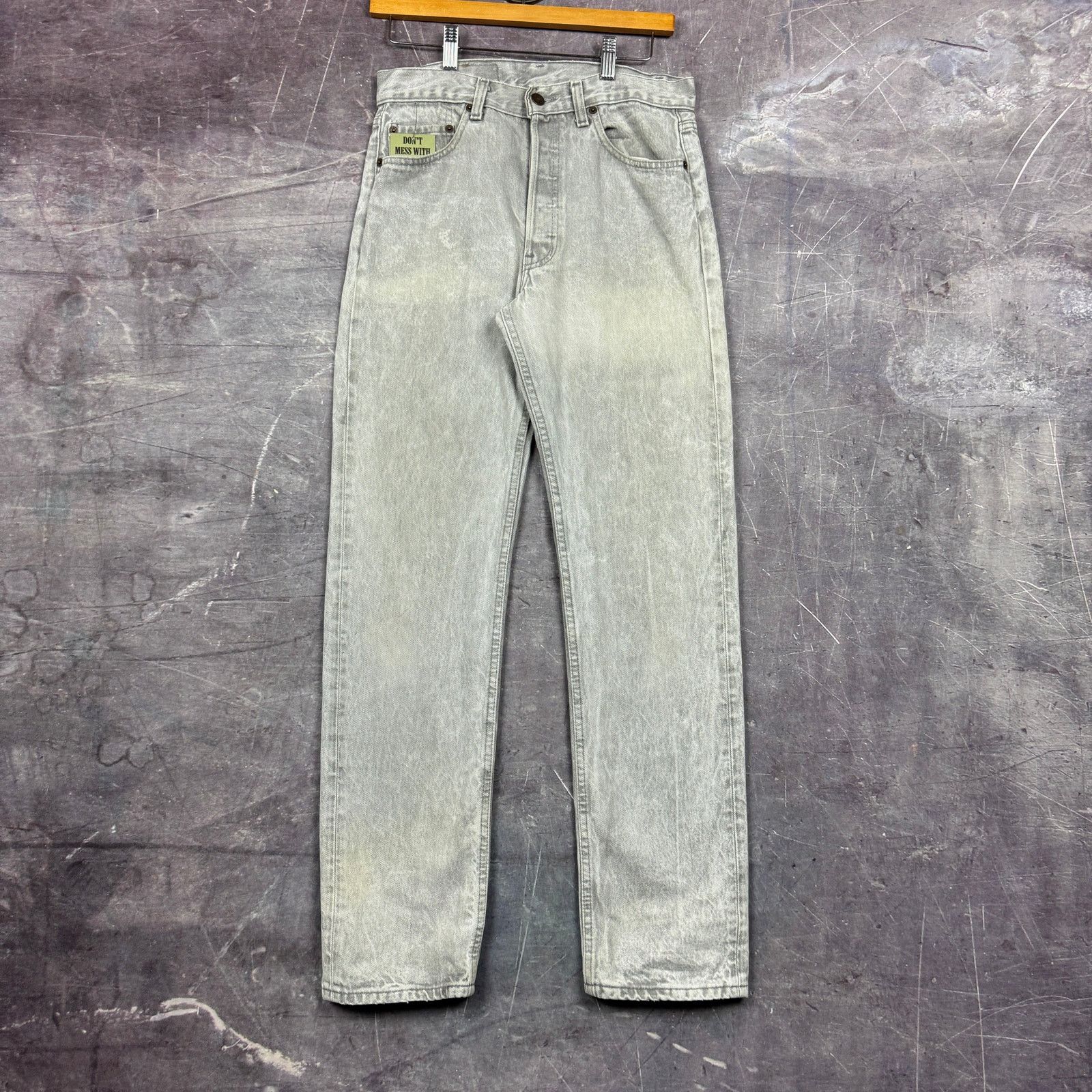80s Gray Levi's 501 Denim Jeans 28x30 0669