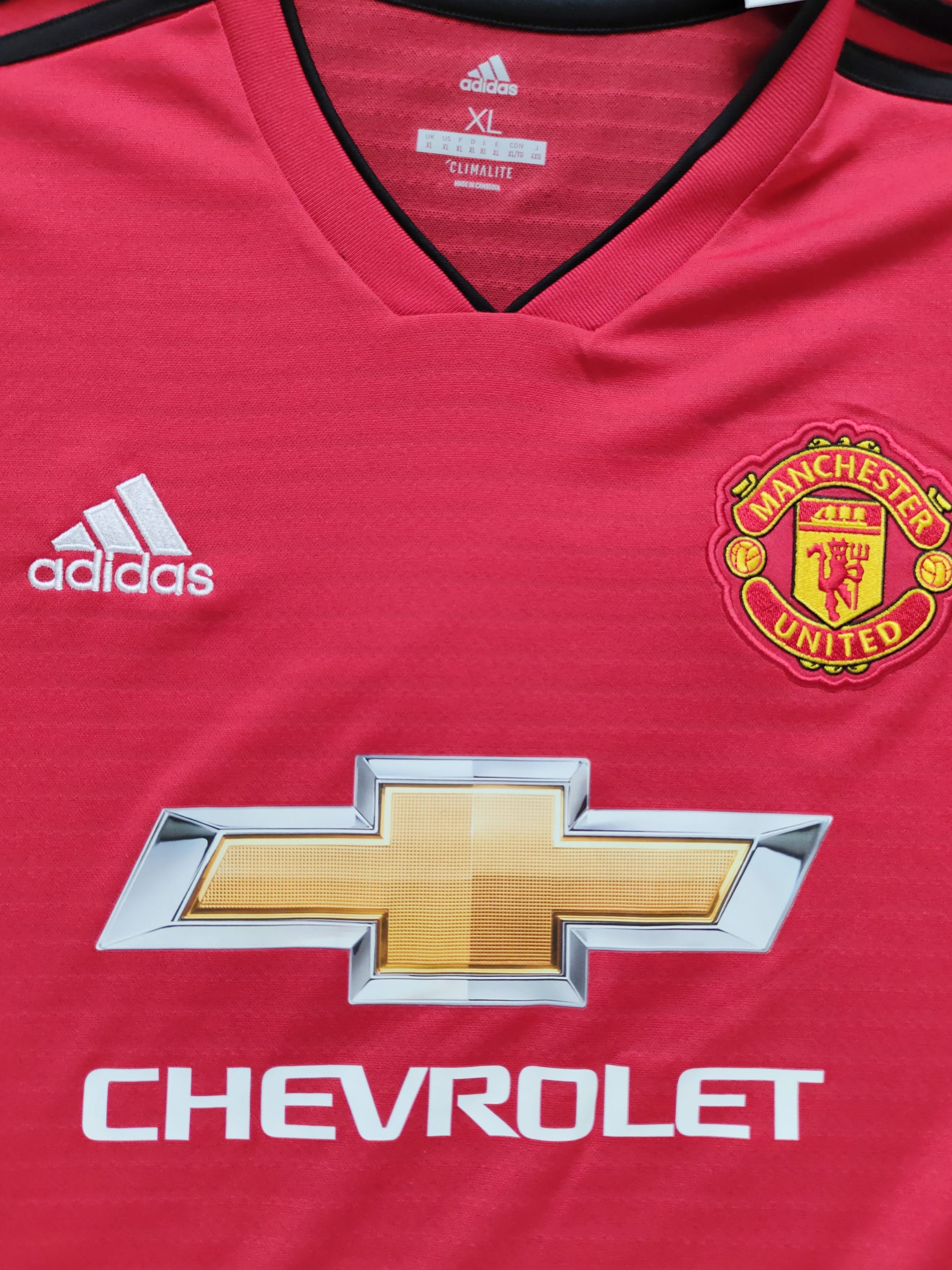 Adidas Adidas Manchester United Soccer Jersey James Football TShirt Size US XL / EU 56 / 4 - 3 Thumbnail