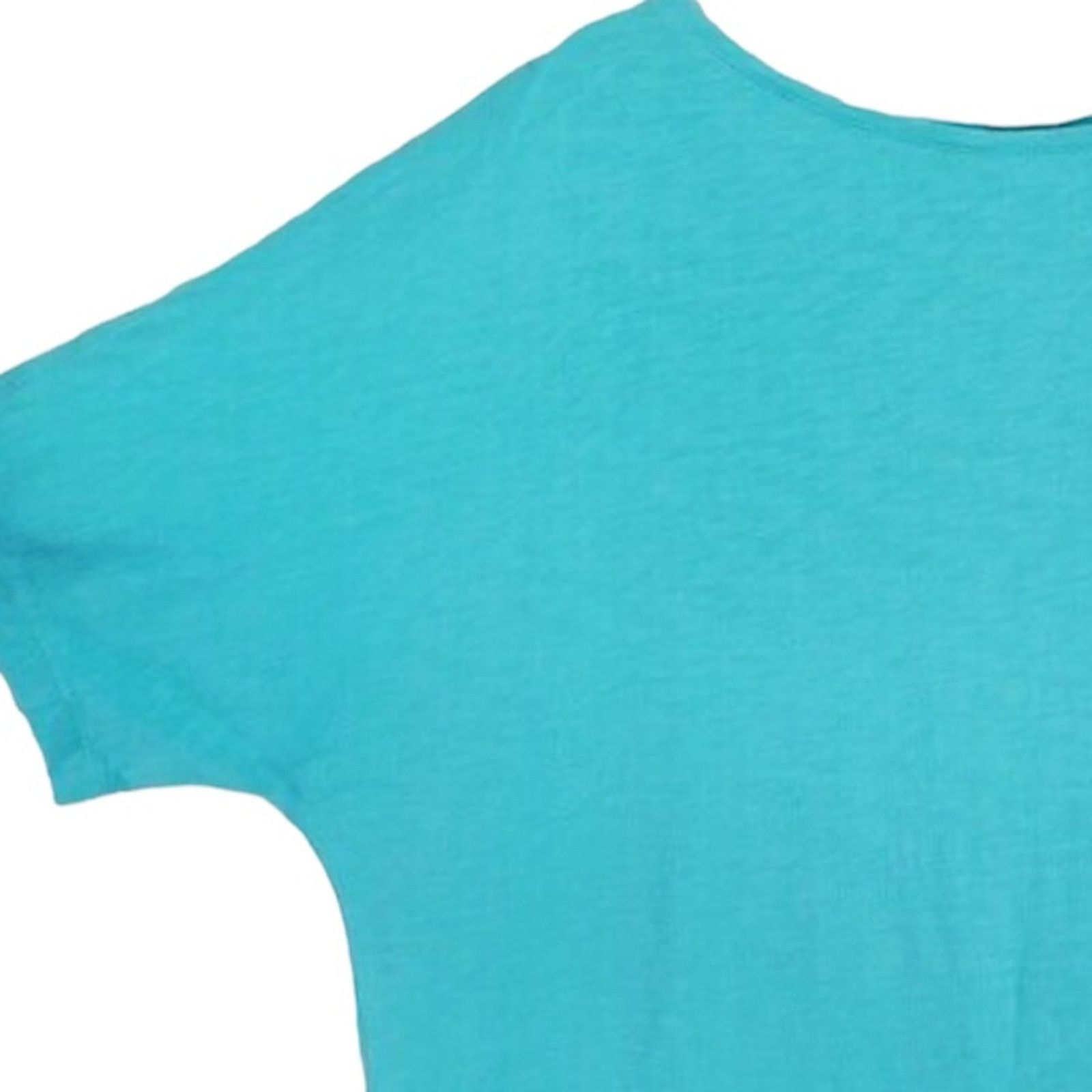 J. Jill J Jill Cotton Dolman Sleeve Tshirt Dress/Cover Up Size S / US 4 / IT 40 - 2 Thumbnail