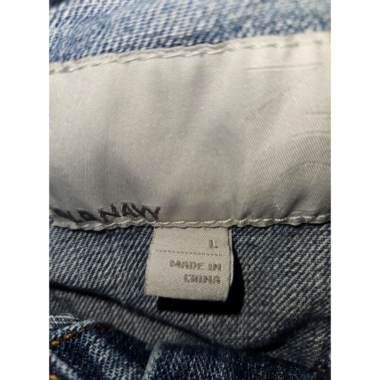 Old Navy Old Navy Jacket Womens L Blue Denim Button Front Casual Trucker Jacket Size 36" / US 14 / IT 50 - 3 Thumbnail