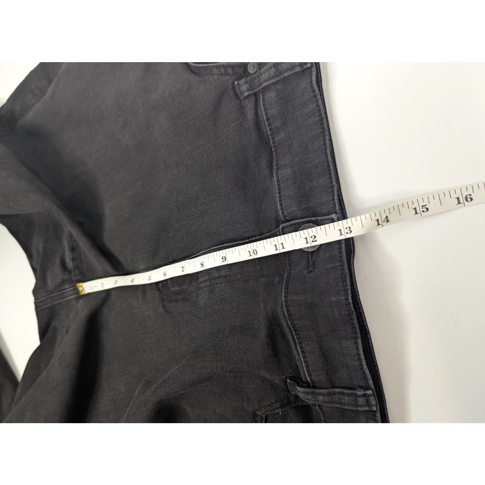 Vintage Lane Bryant Jeans Womens 24 Curvy High Rise Skinny Black Denim Pocket 5-Pocket Comfort Stretch Plus Slim Size 42" / US 20 - 6 Thumbnail