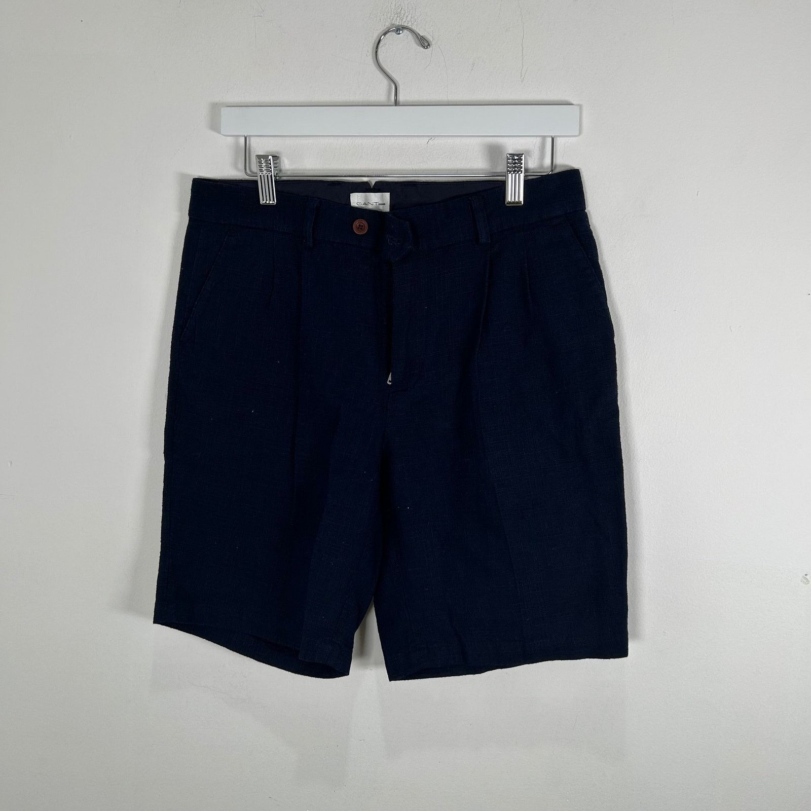 Gant Gant Rugger Navy Linen Shorts Size 32 Size US 32 / EU 48 - 1 Thumbnail
