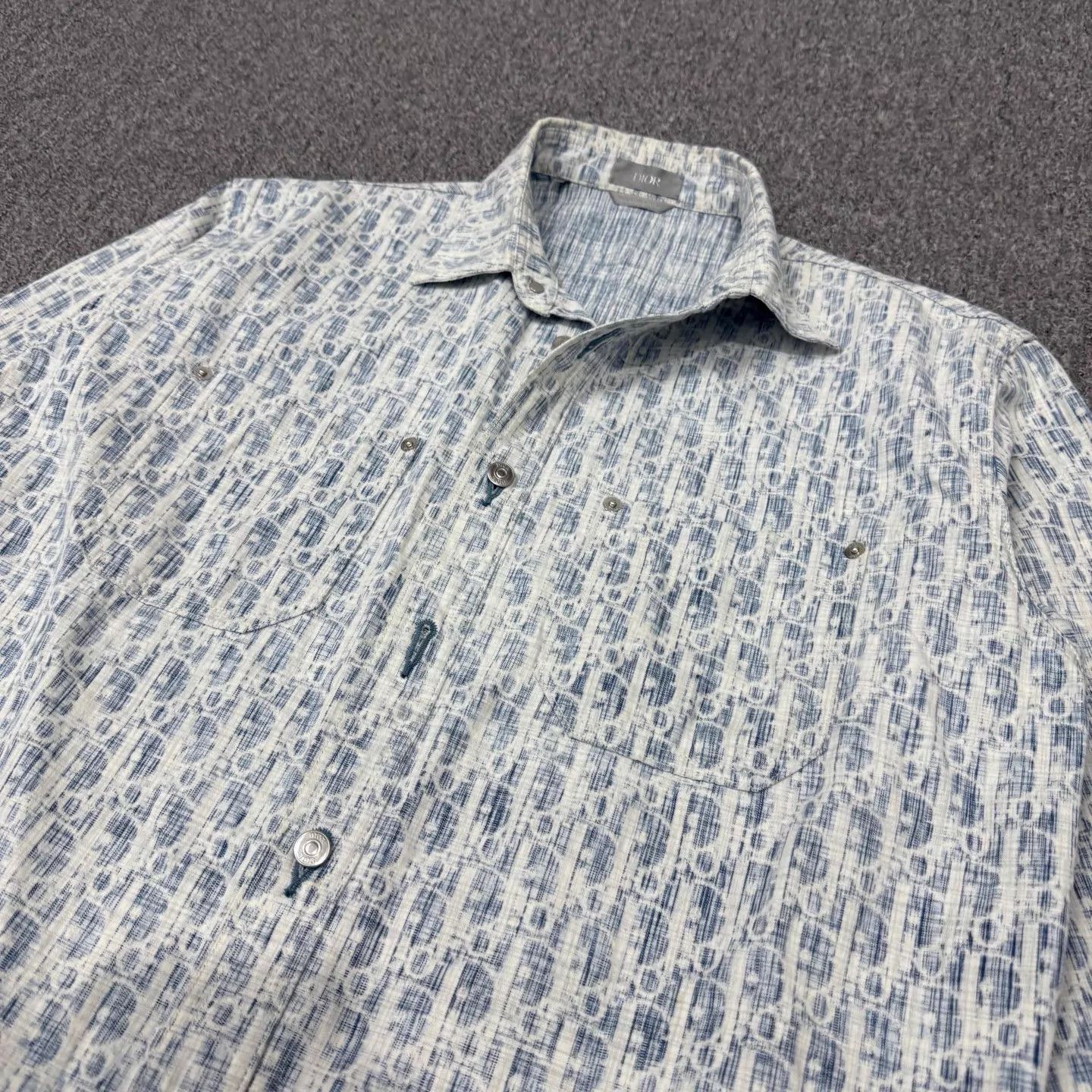 Dior Dior Oblique Monogram Denim Shirt Size 38 99 New Size US S / EU 44-46 / 1 - 3 Thumbnail