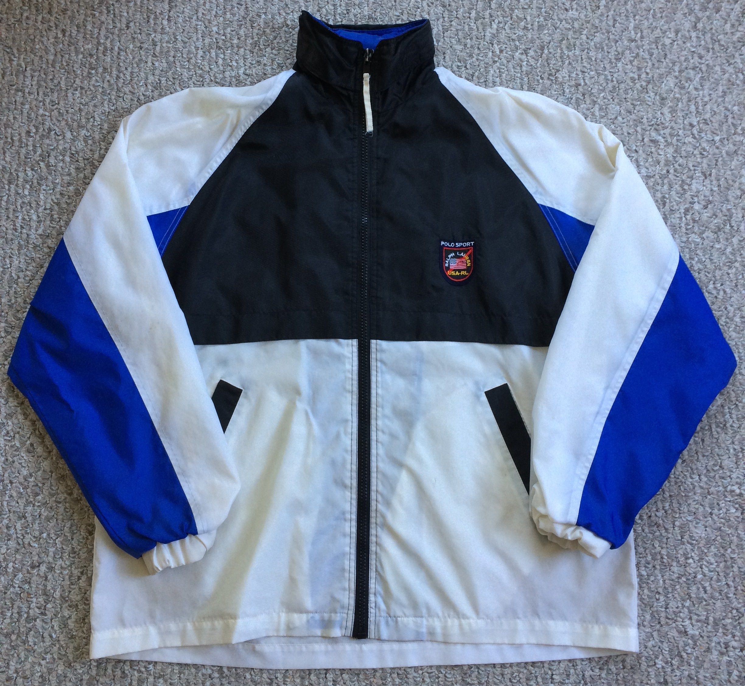 Polo Ralph Lauren Vintage 90s Ralph Lauren Polo Sport USA Patch Jacket Size US L / EU 52-54 / 3 - 3 Thumbnail