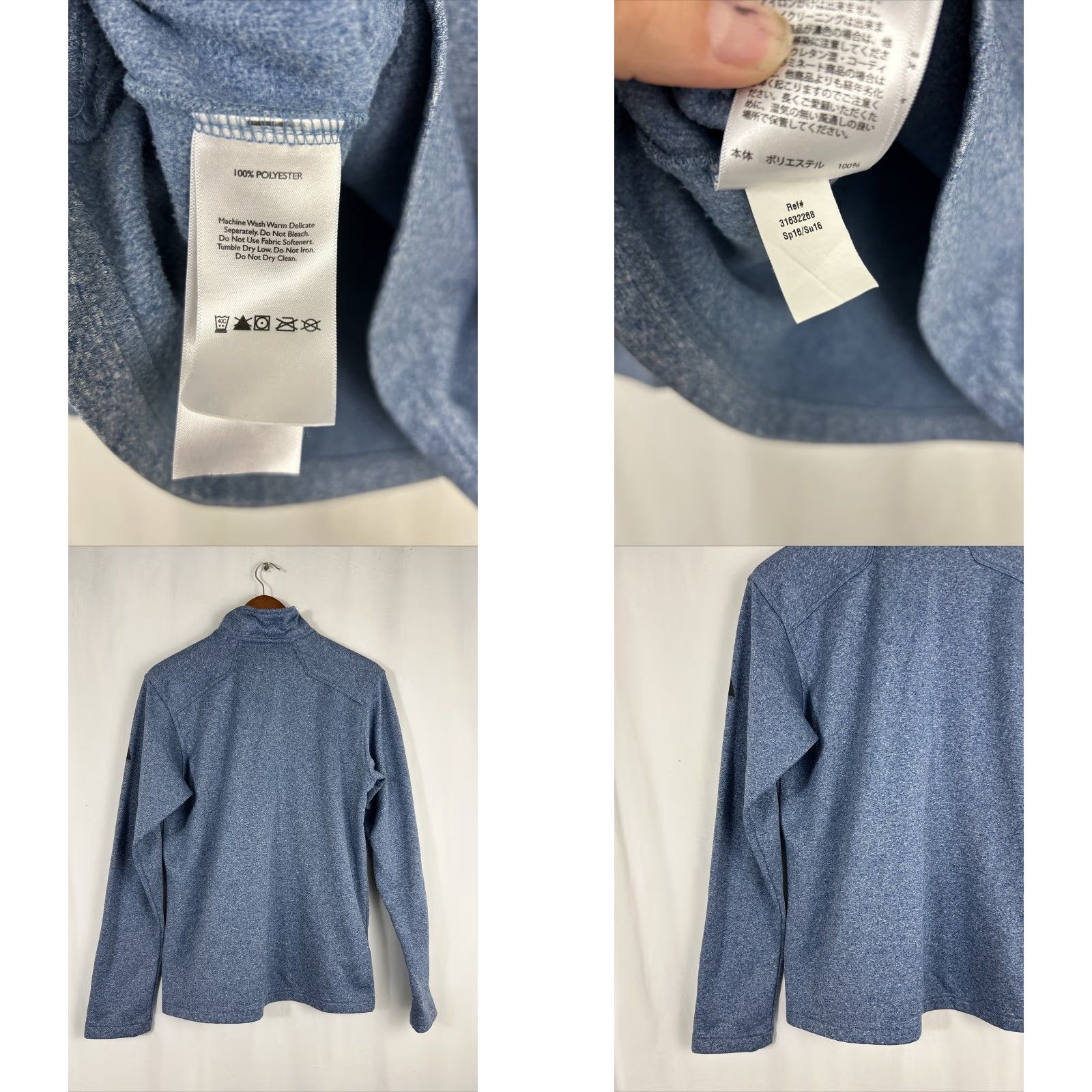 Eddie Bauer VINTAGE Eddie Bauer 1/4 Zip Pullover Blue Long Sleeve Small Mens First Ascent Sweater Size US S / EU 44-46 / 1 - 8 Thumbnail