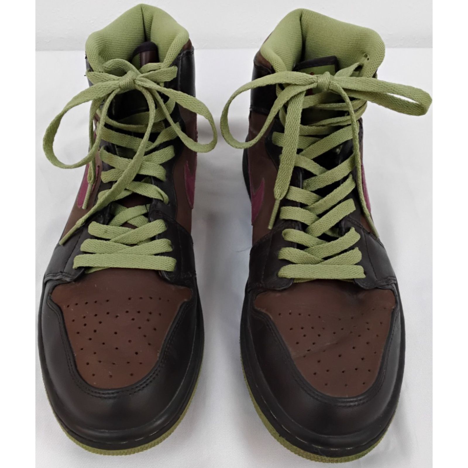 Nike Nike Air Jordan 1 Retro High Top Green/Brown Men's 9 2010 Size US 9 / EU 42 - 2 Thumbnail