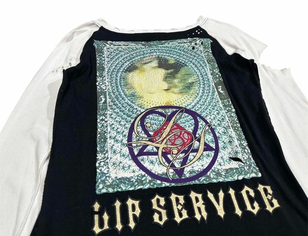 Hysteric Glamour 🔥Sick Y2K Lip Service Destroyed Long Sleeve Shirt Goth Punk Size US M / EU 48-50 / 2 - 7 Thumbnail