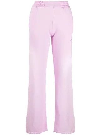 Off-White o1gr1nt0125 Diag Tapered Sweatpant in Lilac Size 24" / US 00 / IT 34 - 1 Thumbnail