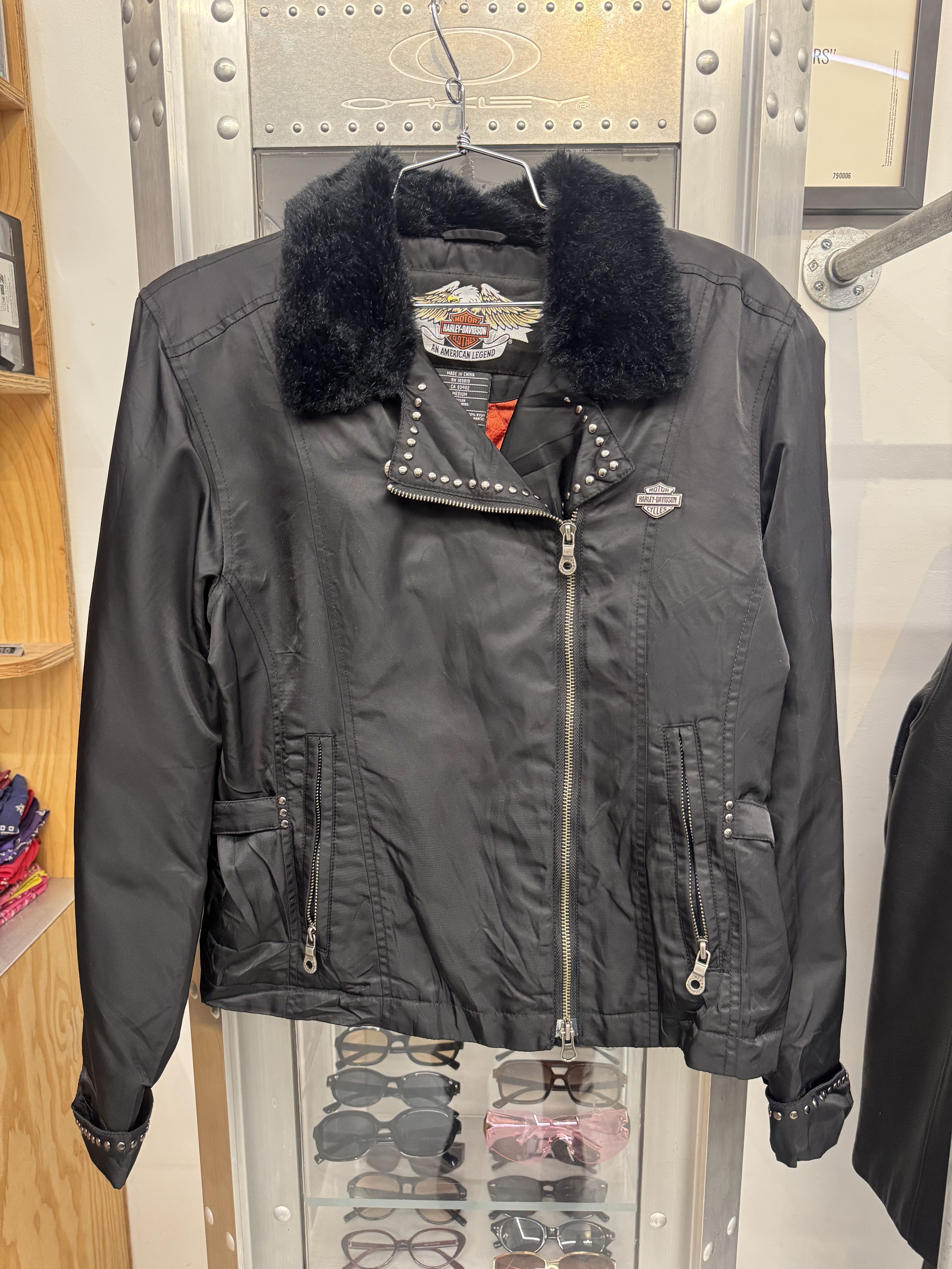 Harley Davidson Y2K Moto Jacket Size M / US 6-8 / IT 42-44 - 1 Thumbnail