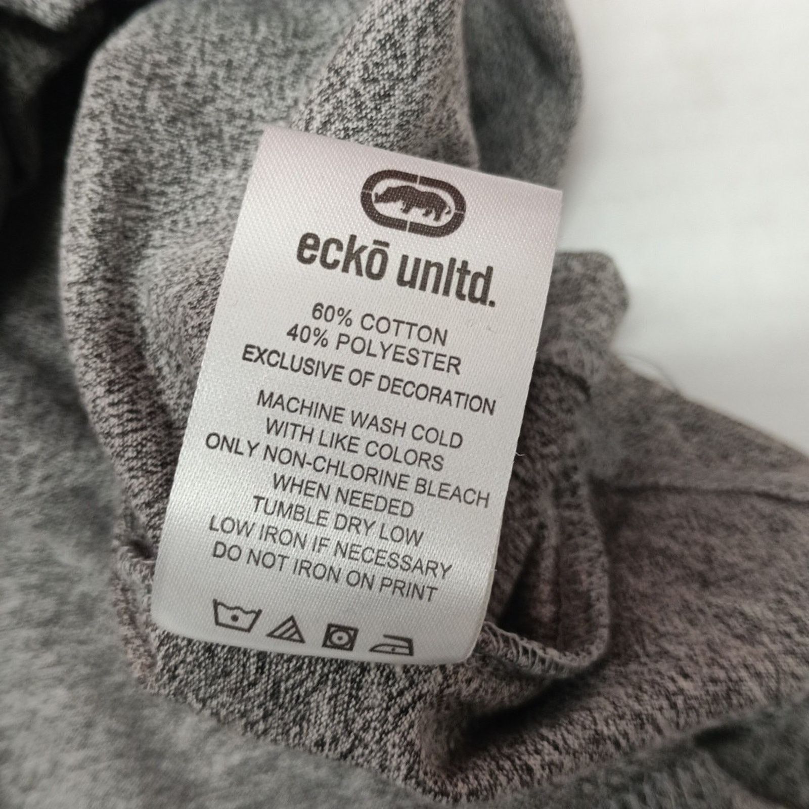 Ecko Unltd. Ecko Unltd Tank Top Men's 2XL Gray Rhino Graphic Spell Out Size US XXL / EU 58 / 5 - 7 Thumbnail