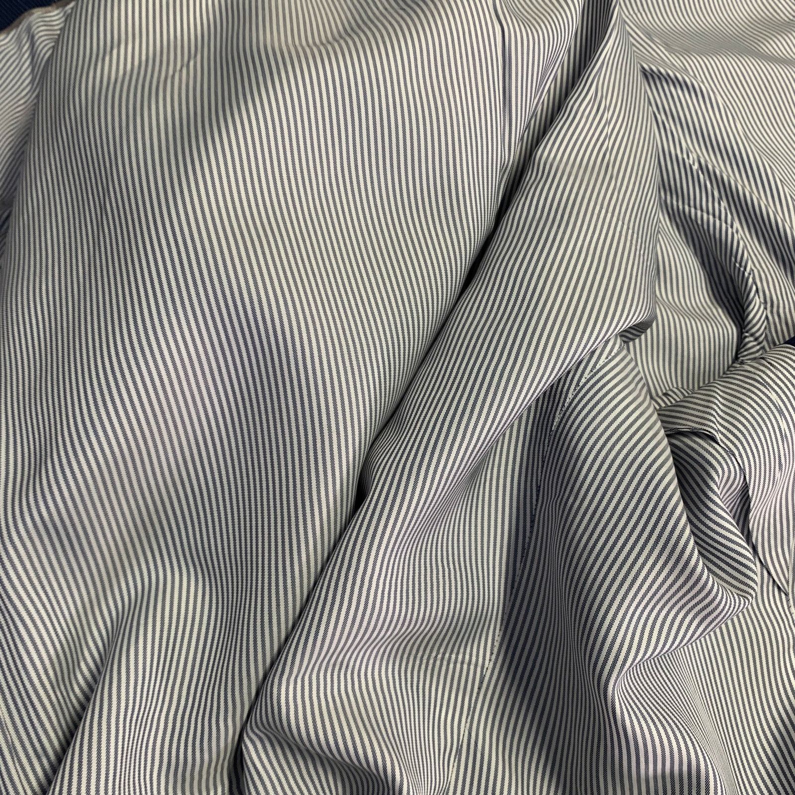Brooks Brothers Size 48 Navy Blue Plaid Wool Blend Regent Fit Sport Coat Size 48R - 9 Thumbnail