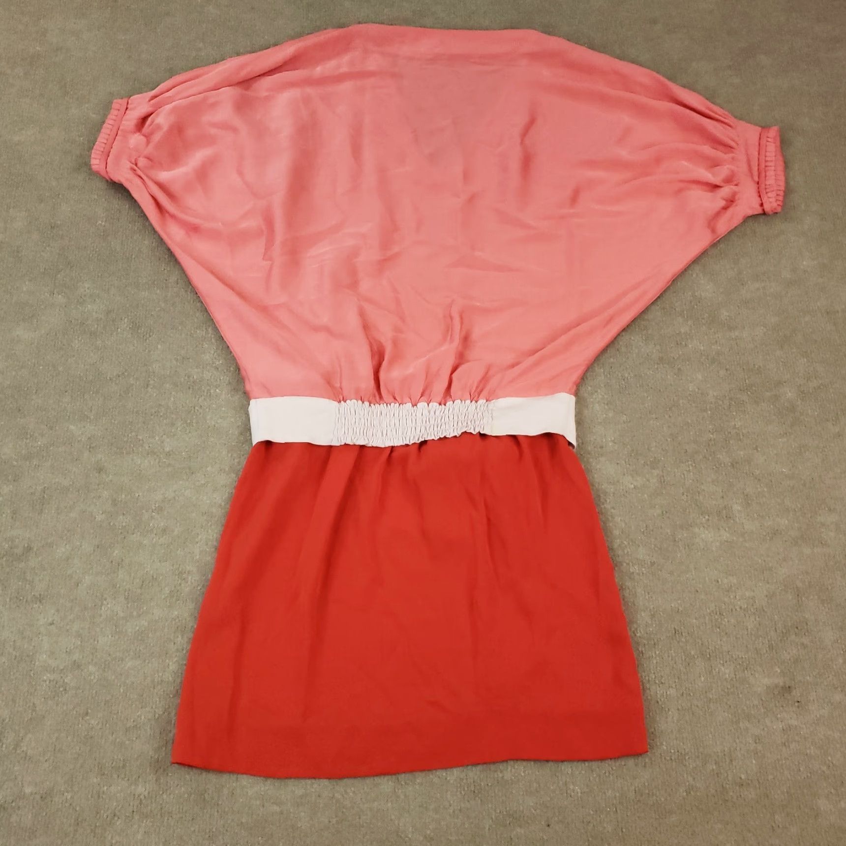 Diane von Furstenberg Diane von Furstenberg Pink Silk Stretch Pencil Dress Womens Size 4 V-Neck Belted Short Sleeve Casual Business Size S / US 4 / IT 40 - 6 Thumbnail