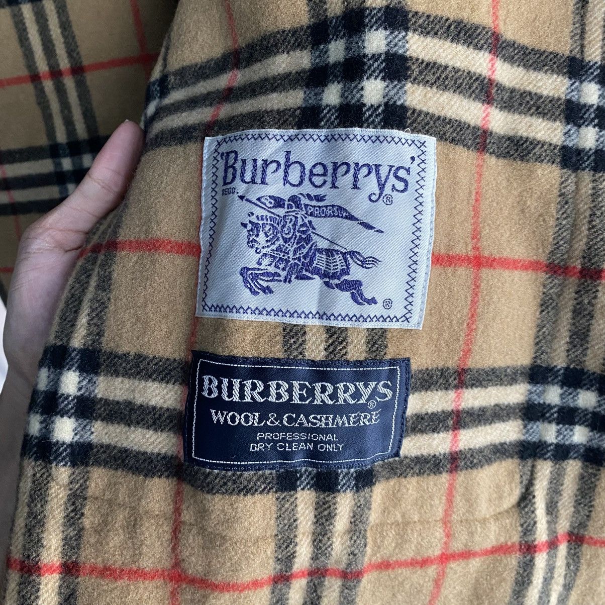 Burberry Prorsum Vintage Burberrys Prorsum Wool & Cashmere Coat Nova Check Size US L / EU 52-54 / 3 - 14 Thumbnail