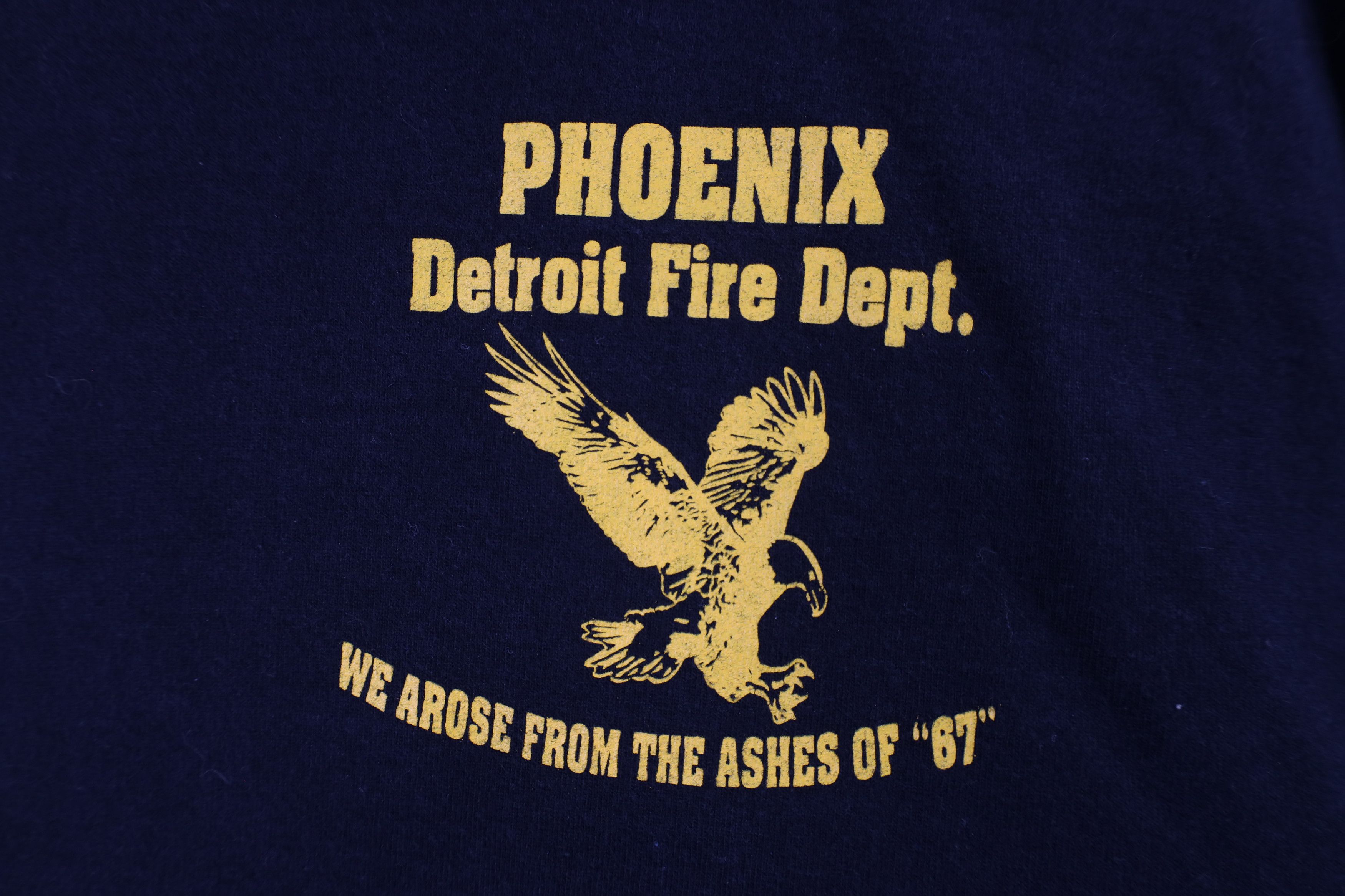 Vintage Vintage 90s Detroit Fire Department Short Sleeve T-Shirt Size US XL / EU 56 / 4 - 4 Thumbnail