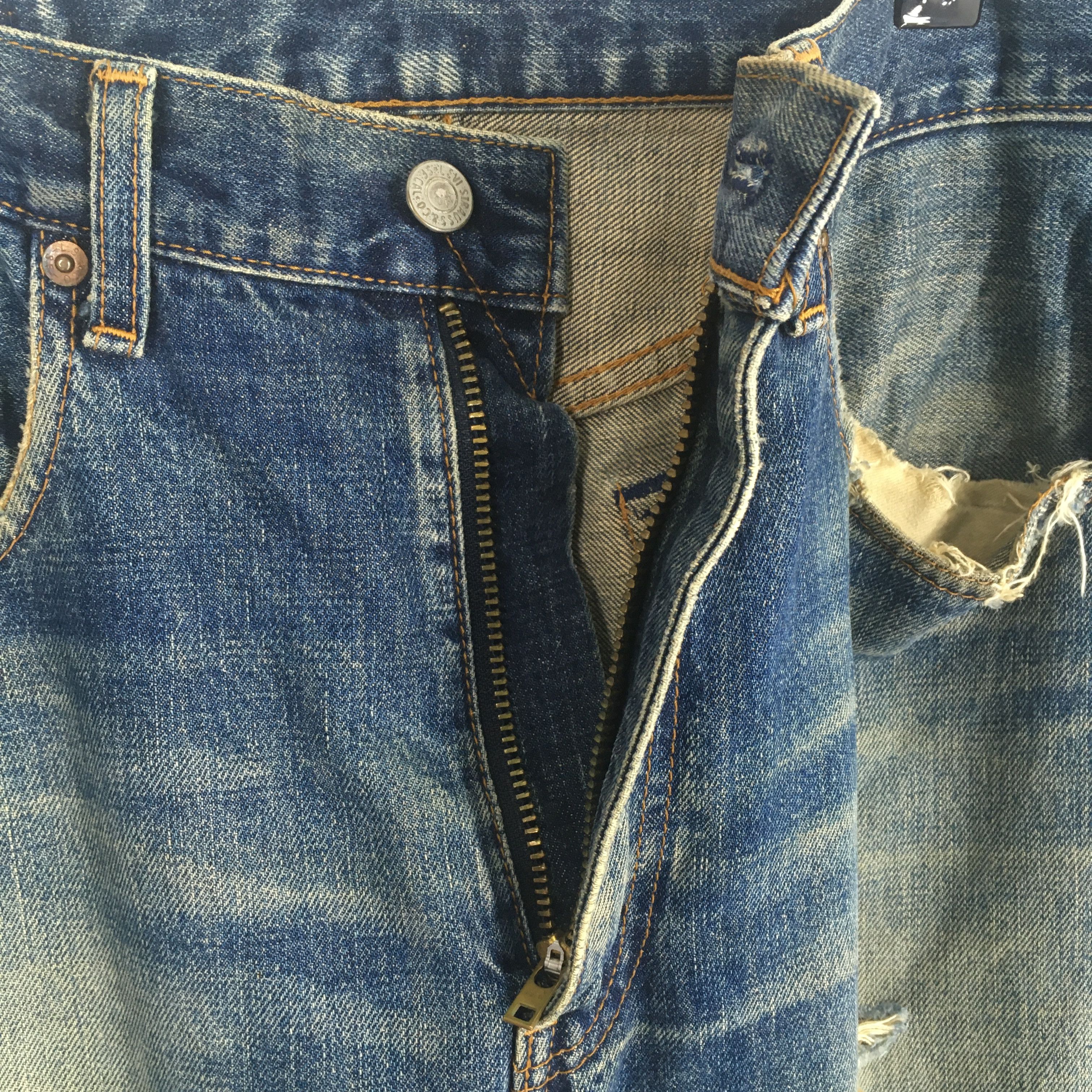 Levi's 32x29.5 Vintage 90s Levis 502 LVC Big E Japan Faded S2038 Size US 32 / EU 48 - 6 Thumbnail