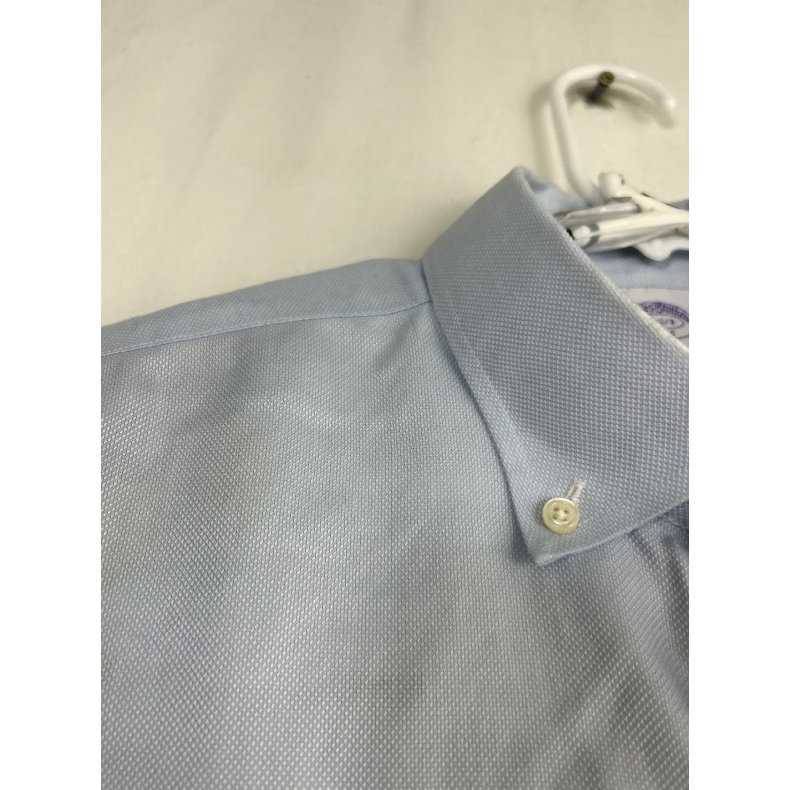 Brooks Brothers Brooks Brothers Dress Shirt Blue Slim Button-Down 17 2/3 Long Sleeve Cotton Mens Size US XL / EU 56 / 4 - 6 Thumbnail