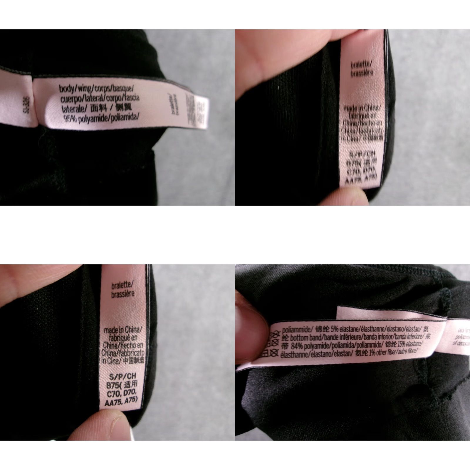 Victoria's Secret VICTORIA'S SECRET Bra Womens Small Black Sports Racerback Athletic Sleek Shirt Size ONE SIZE - 8 Thumbnail