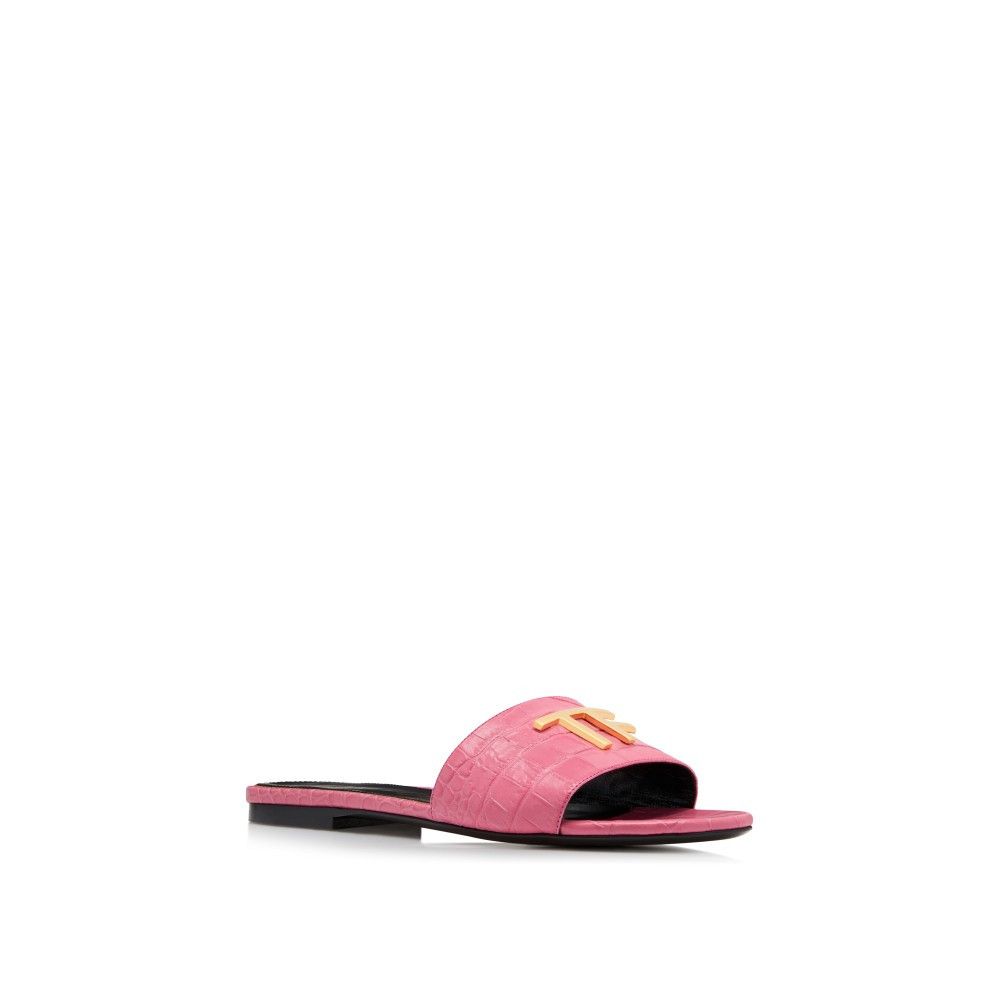 Tom Ford o1loc1c0924 W3216 Tf Logo Flats in Pink Size US 6 / IT 36 - 2 Thumbnail