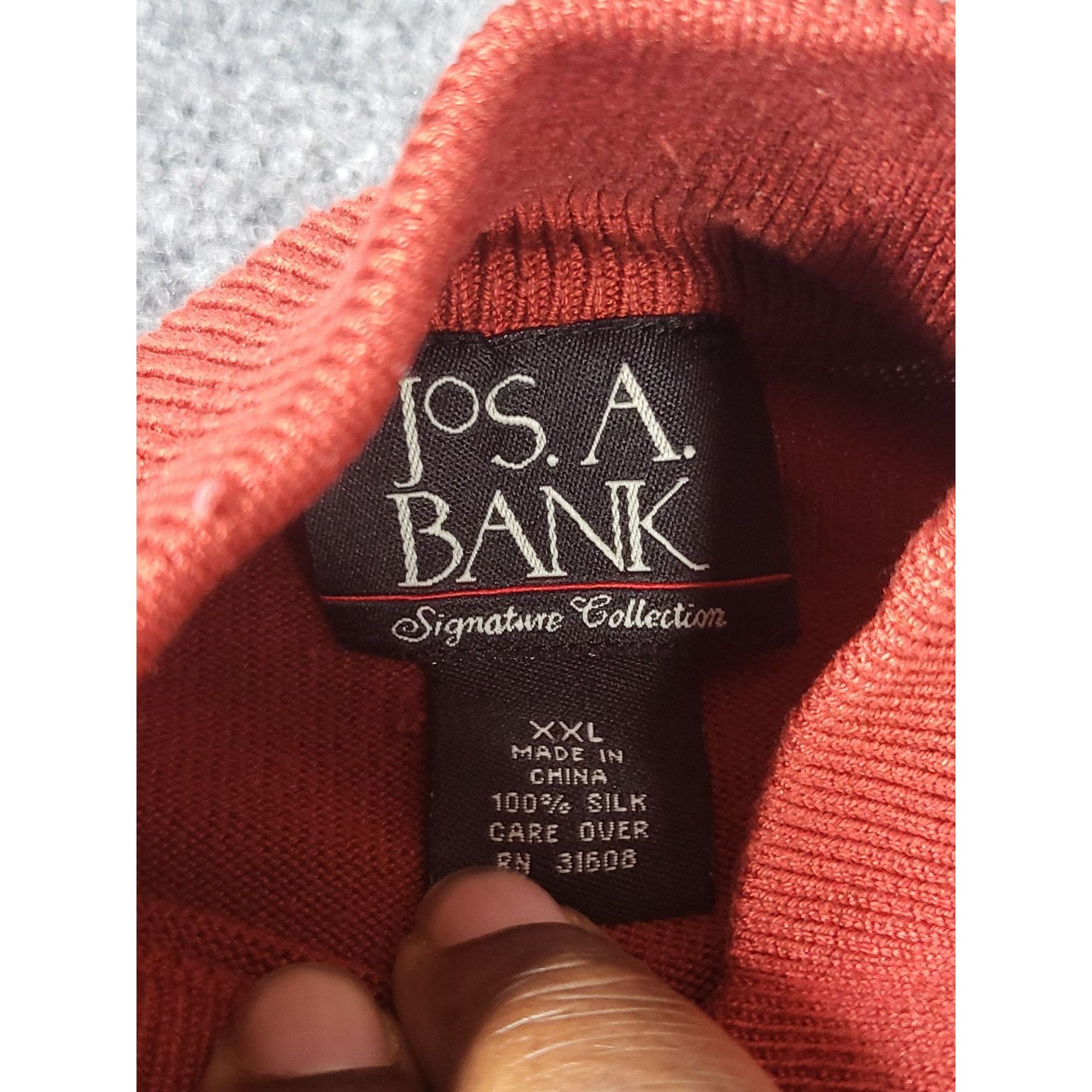 Jos. A. Bank Jos A. Bank Signature Cotton Sweater Men Sz XXL Tight Knit M Size US XXL / EU 58 / 5 - 6 Thumbnail