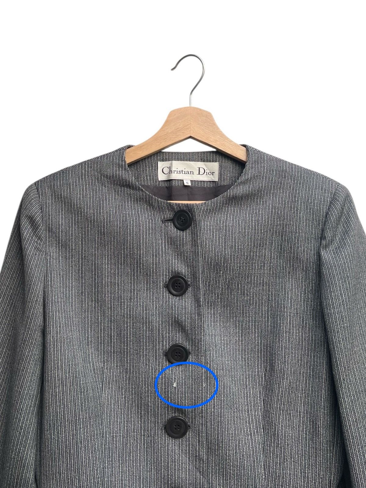 Christian Dior Monsieur Vintage Christian Dior Stripe Jacket Size M / US 6-8 / IT 42-44 - 3 Thumbnail