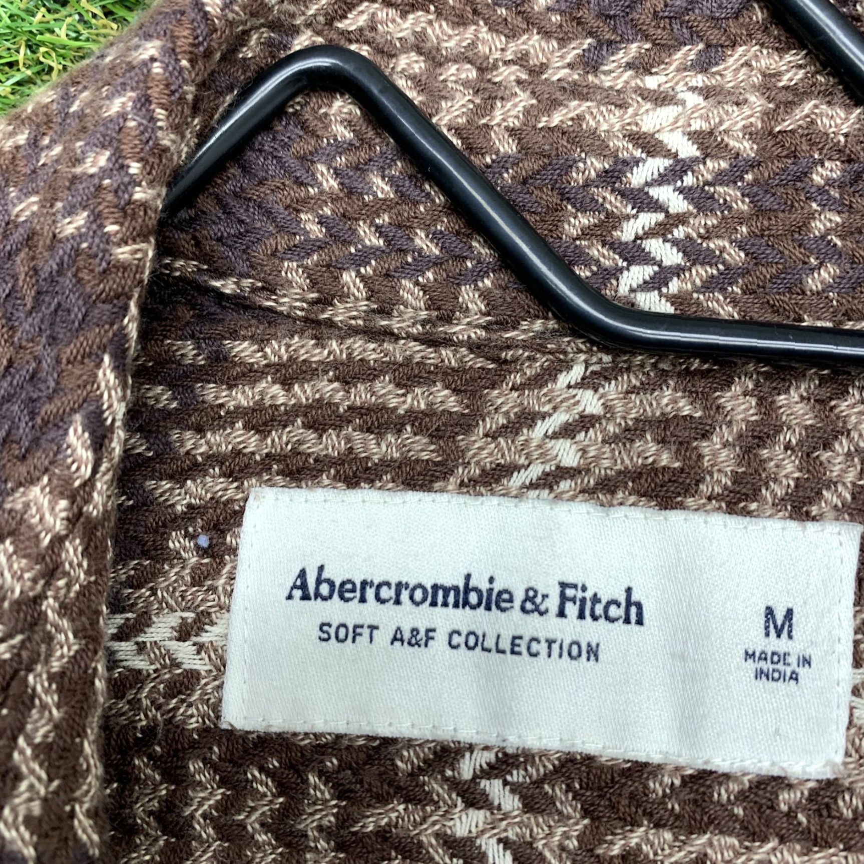 Abercrombie & Fitch Abercrombie & Fitch Flannel Shirt Mens Medium Brown Plaid Casual Button Up Size US M / EU 48-50 / 2 - 7 Thumbnail