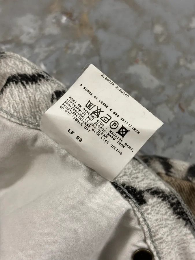 Just Cavalli 2000s Cavalli White & Beige Zebra Gradient Pants Size 28" / US 6 / IT 42 - 12 Thumbnail