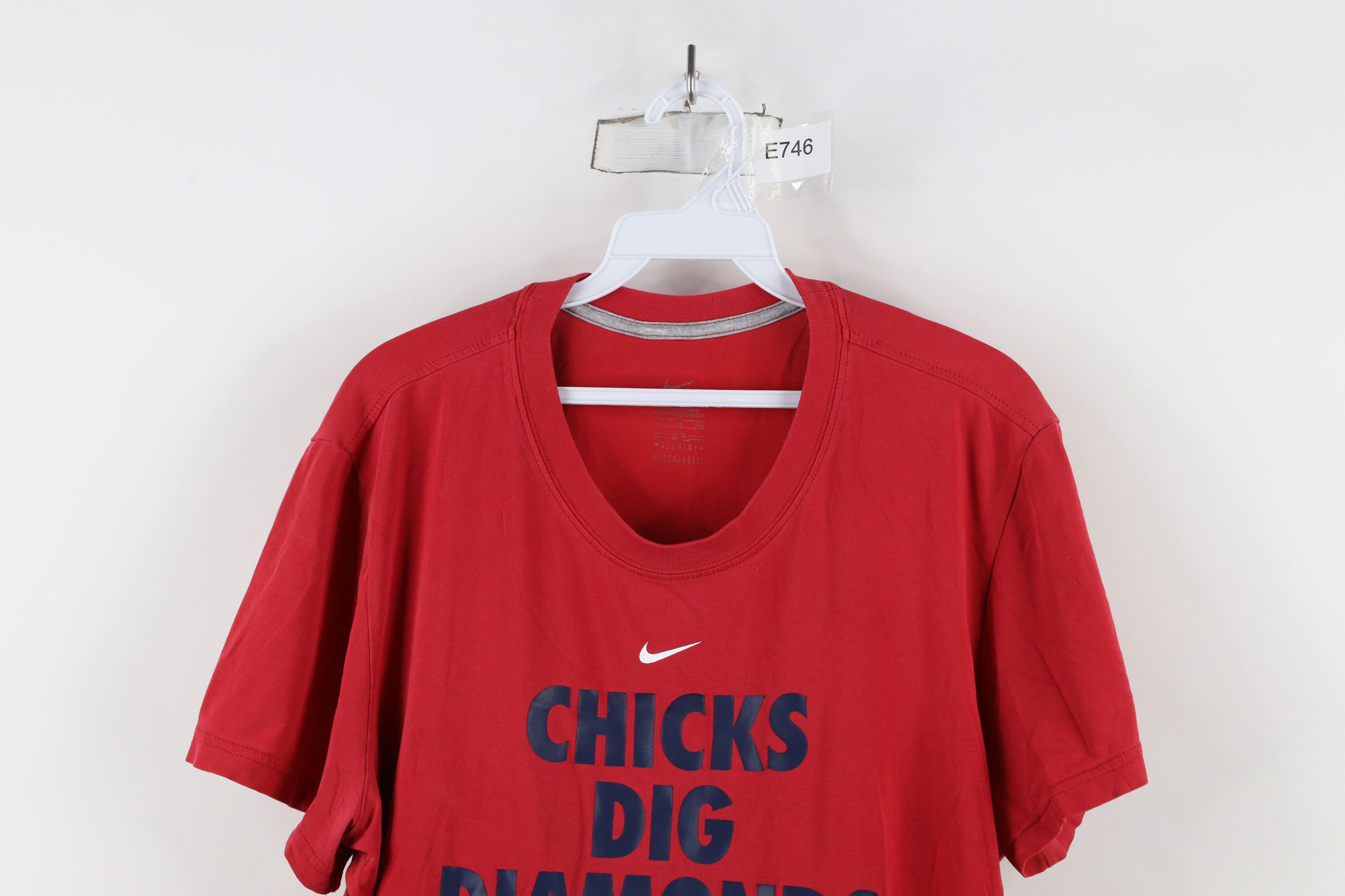 Nike × Vintage Vintage Nike Chicks Dig Diamonds Cleveland Indians T-Shirt Size XL / US 12-14 / IT 48-50 - 2 Thumbnail