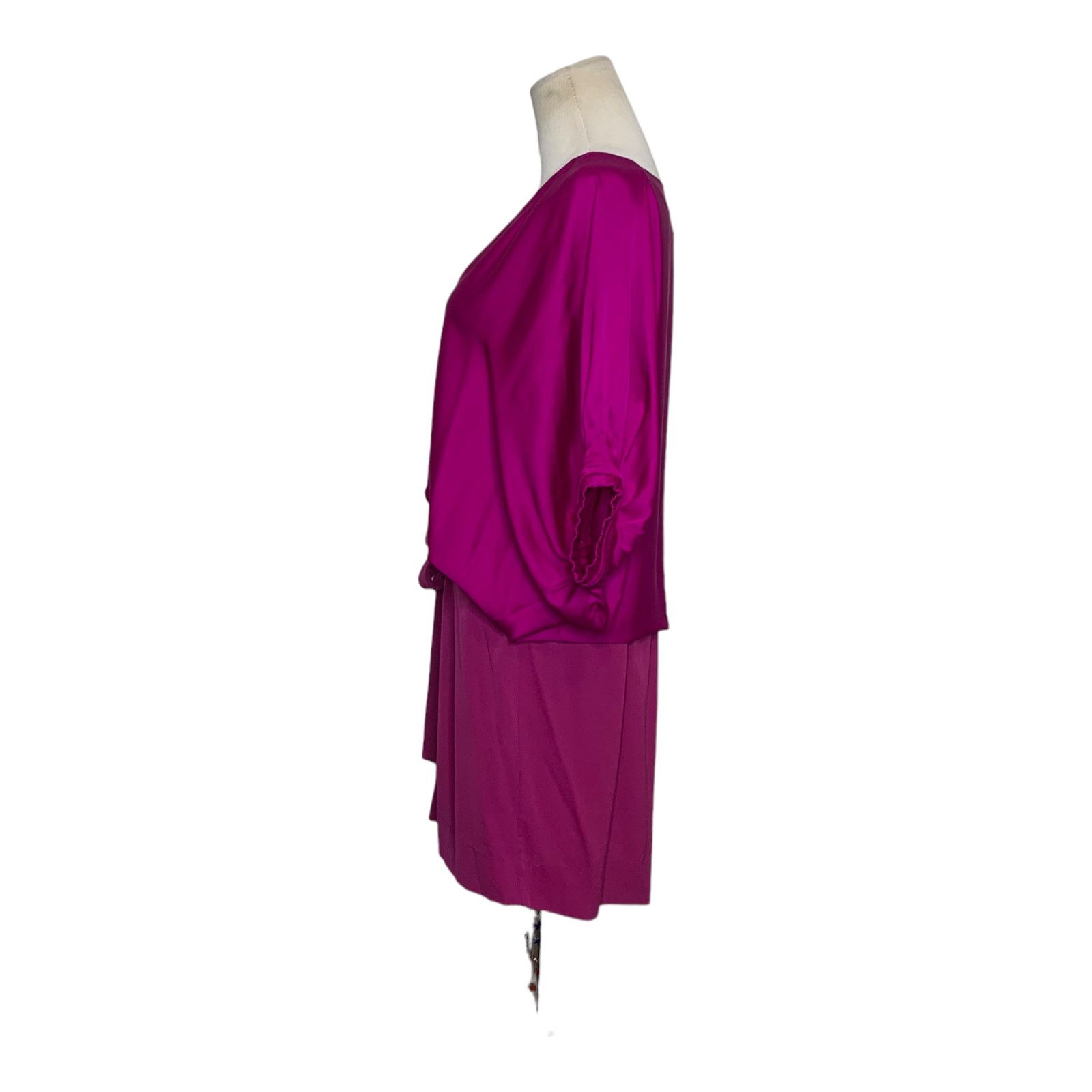 Diane von Furstenberg DVF two tone Edna V neck mini party silk dress size 2 Size XS / US 0-2 / IT 36-38 - 12 Thumbnail